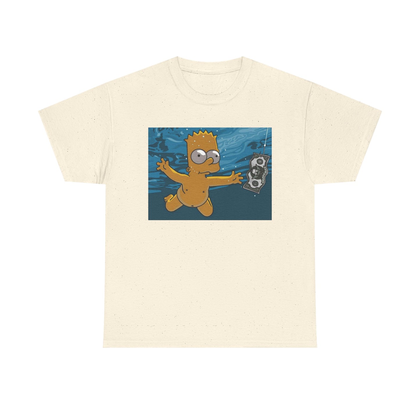 Simpsons T-shirt vintage nirvana retro art funny graphic Unisex Heavy Cotton Tee