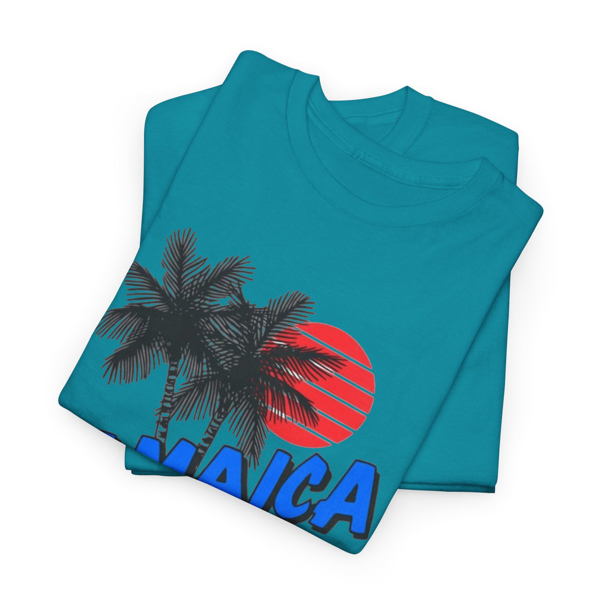 Jamaica Graphic T Shirt Men's Tropical Beach Retro Heavy Cotton Tee
