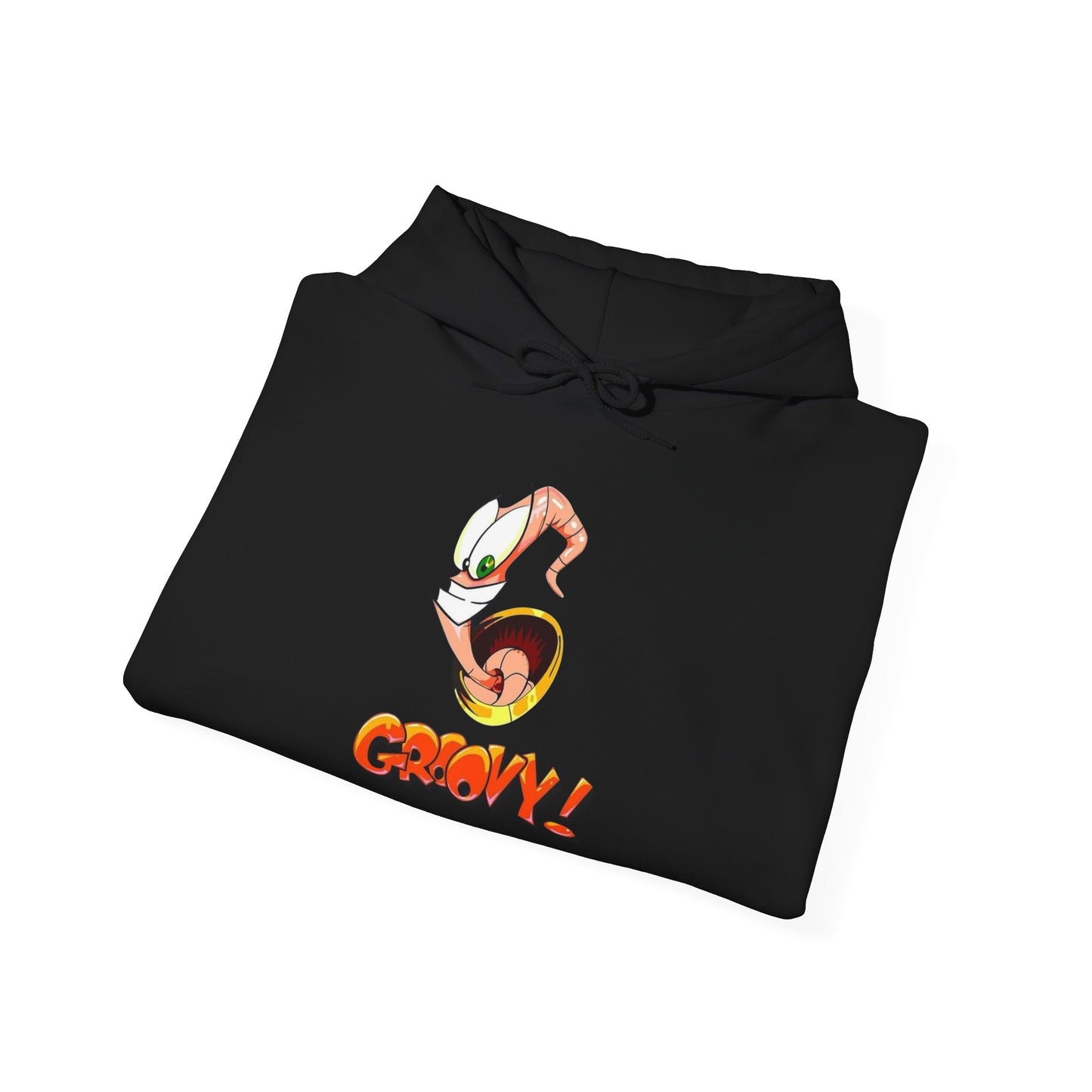 Earthworm Jim Groovy Graphic Hoodie Unisex Heavy Blend™ Hooded Sweatshirt