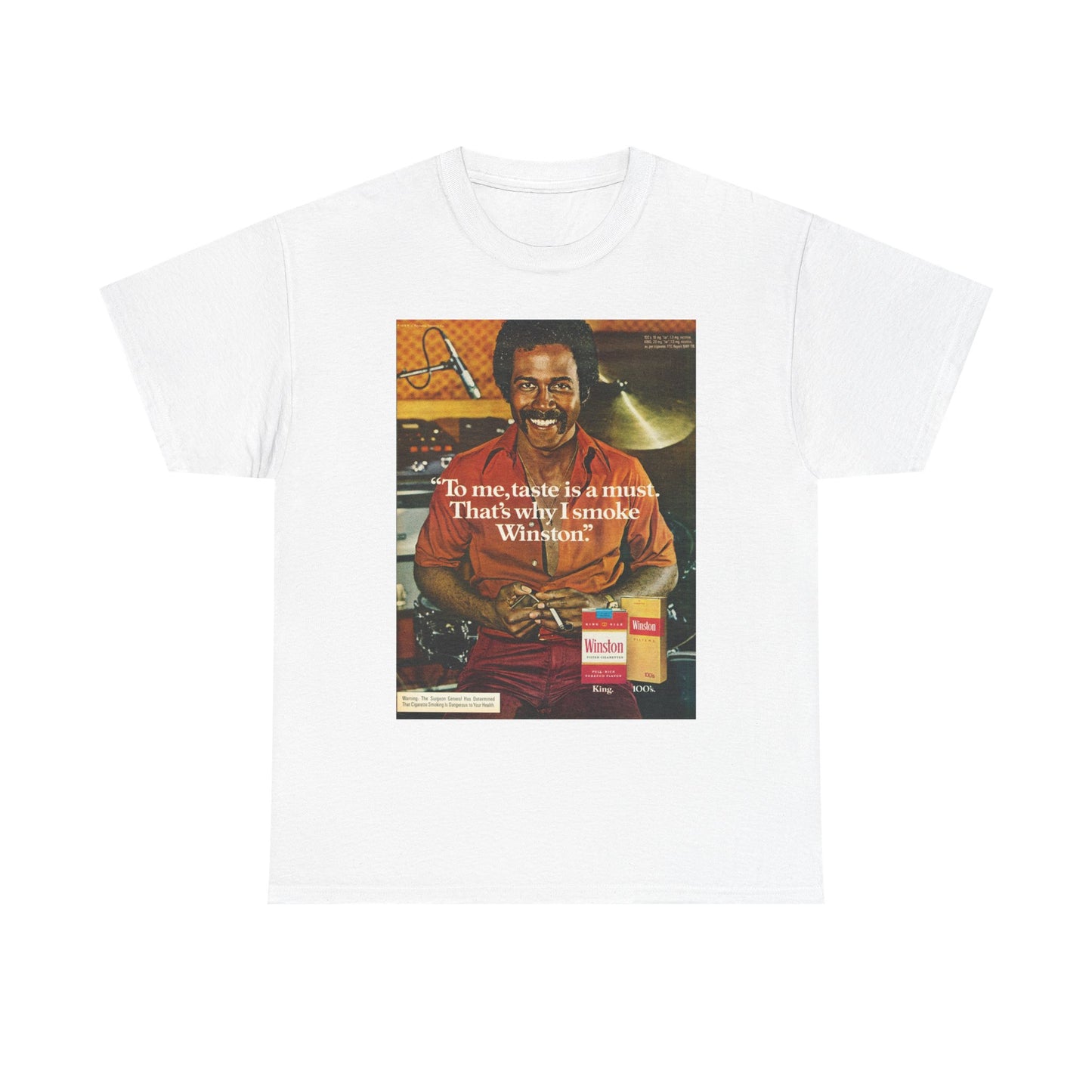 Winston Cigarettes Graphic T Shirt Vintage Art Retro Unisex Heavy Cotton Tee