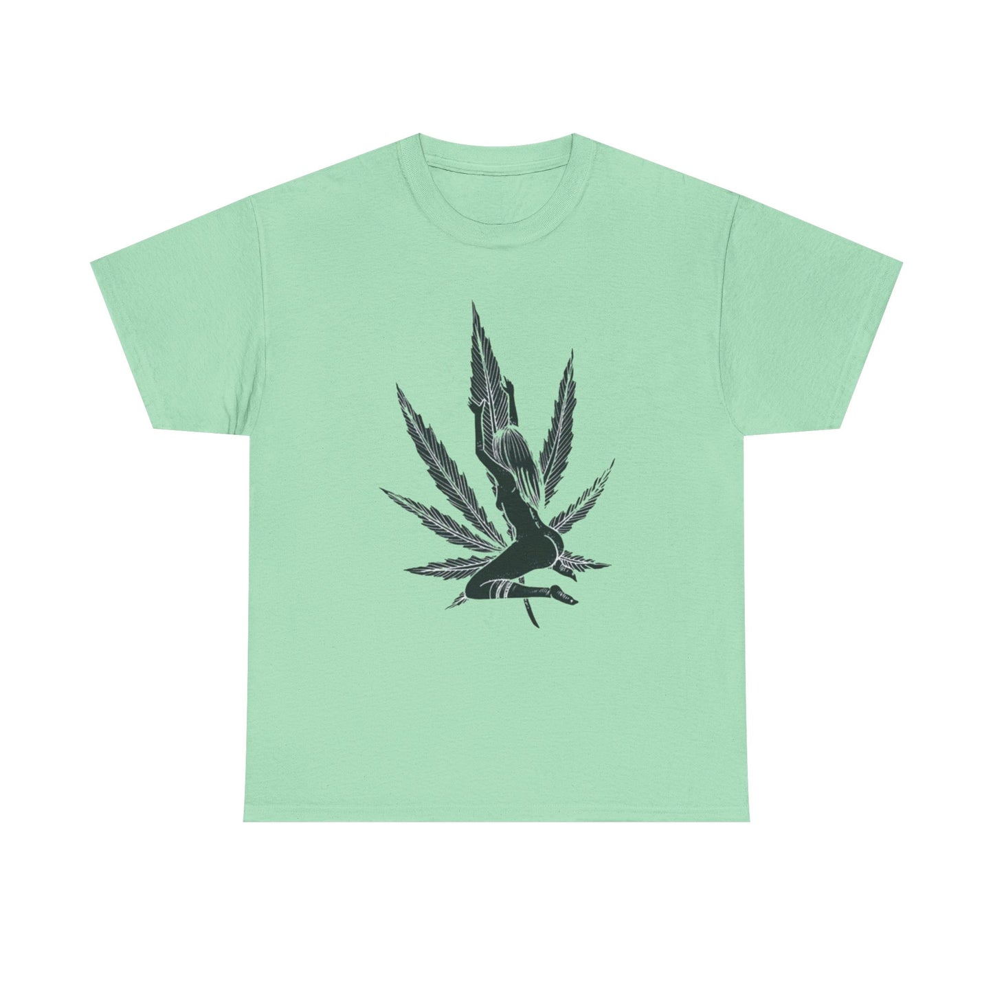 Beautiful Weed Leaf Model T Shirt S-5XL NEW Unisex Cotton Tee