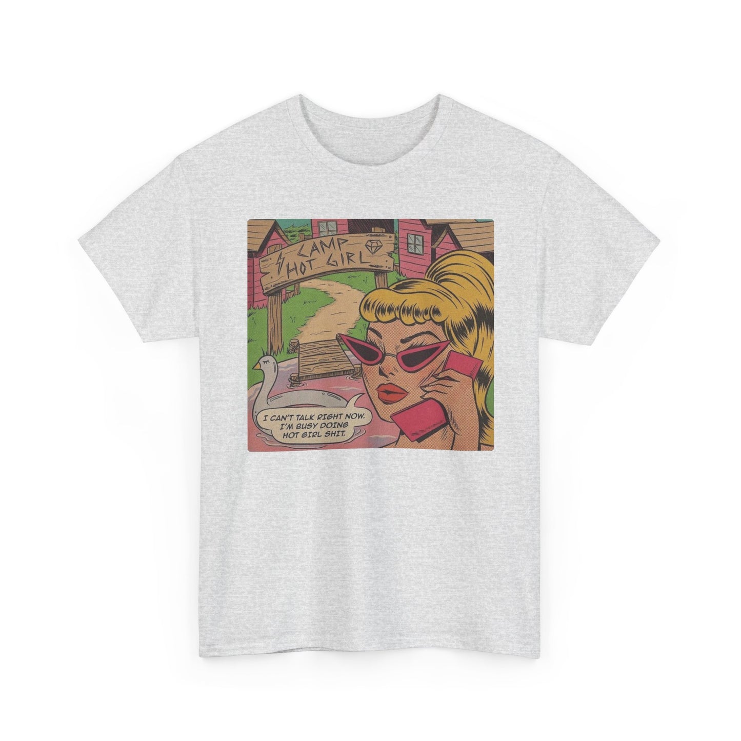 Hot Girl Camp Funny T Shirt Unisex Heavy Cotton Tee