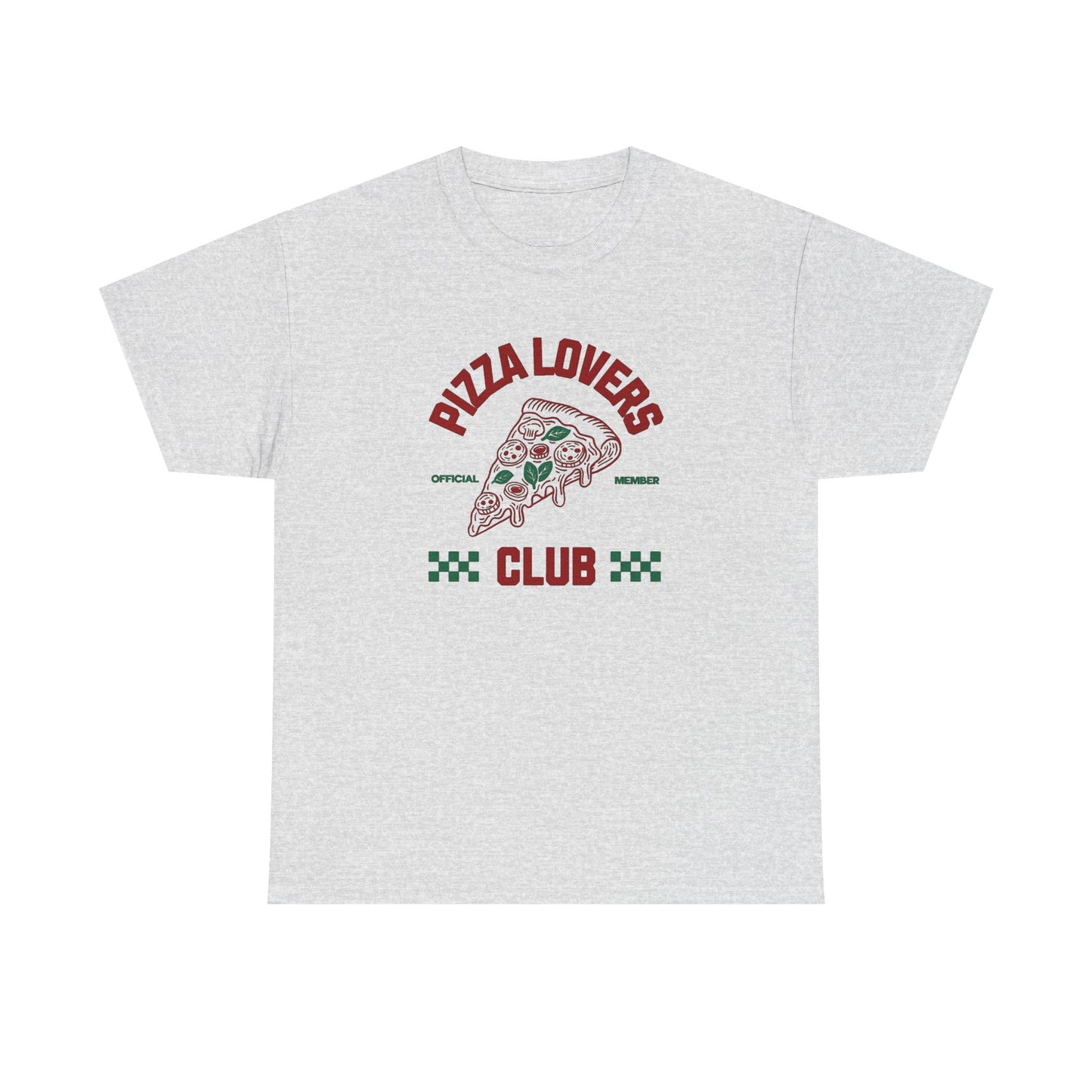 Pizza Lovers Club Graphic T Shirt NEW Vintage Unisex Heavy Cotton Tee