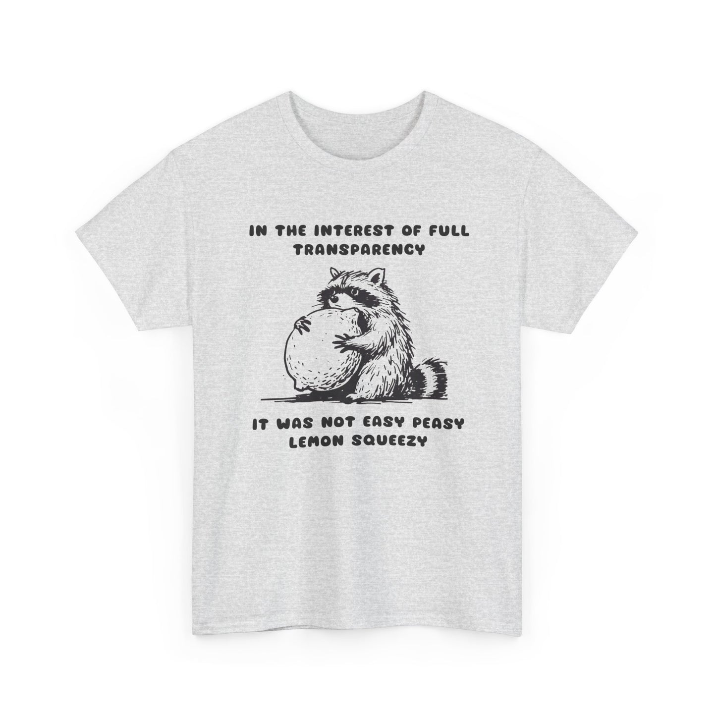 Life's Not Easy Peasy Funny Graphic T Shirt Unisex Heavy Cotton Tee