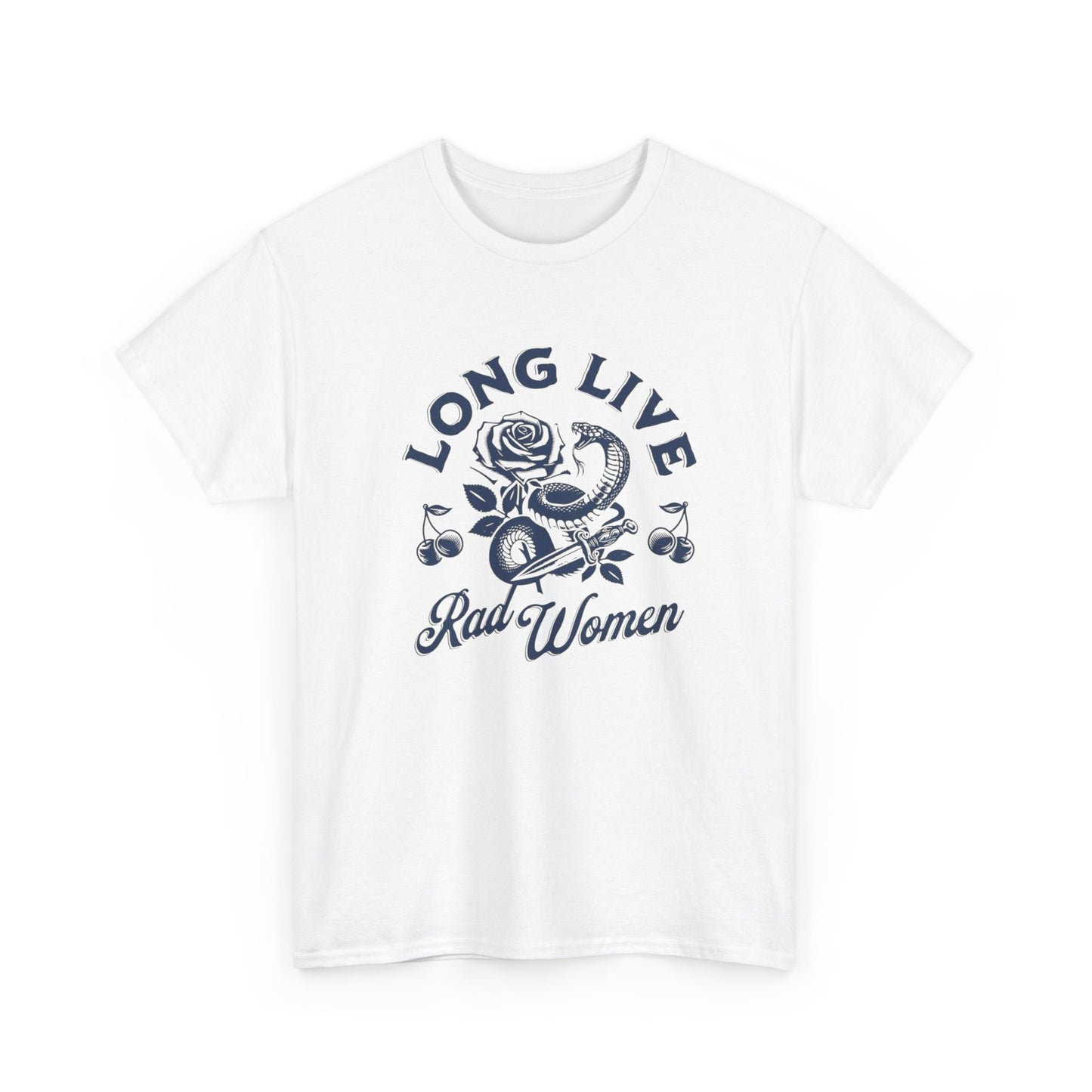 Long Live Rad Women Funny Graphic T Shirt Unisex Heavy Cotton Tee GIFT