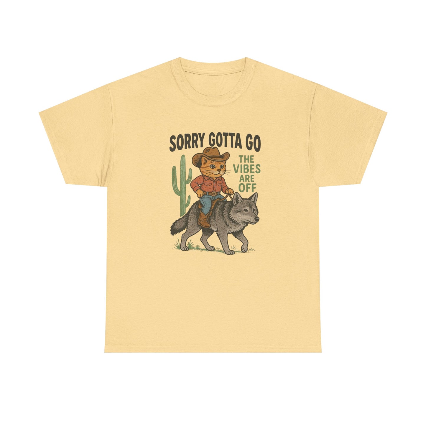 Gotta Go The Vibes Are Off Graphic T Shirt Cotton Tee Retro Gift