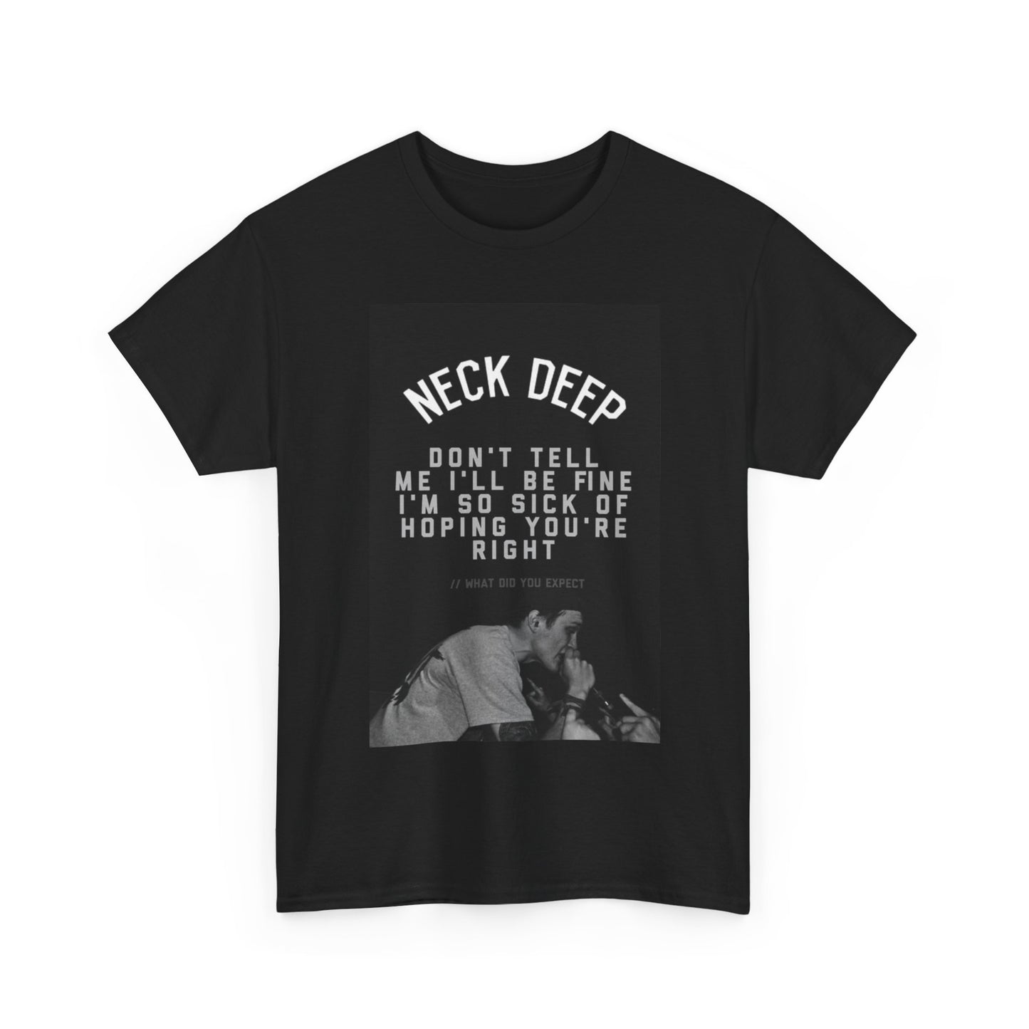 Neck deep T-shirt vintage punk band retro concert Unisex Heavy Cotton Tee