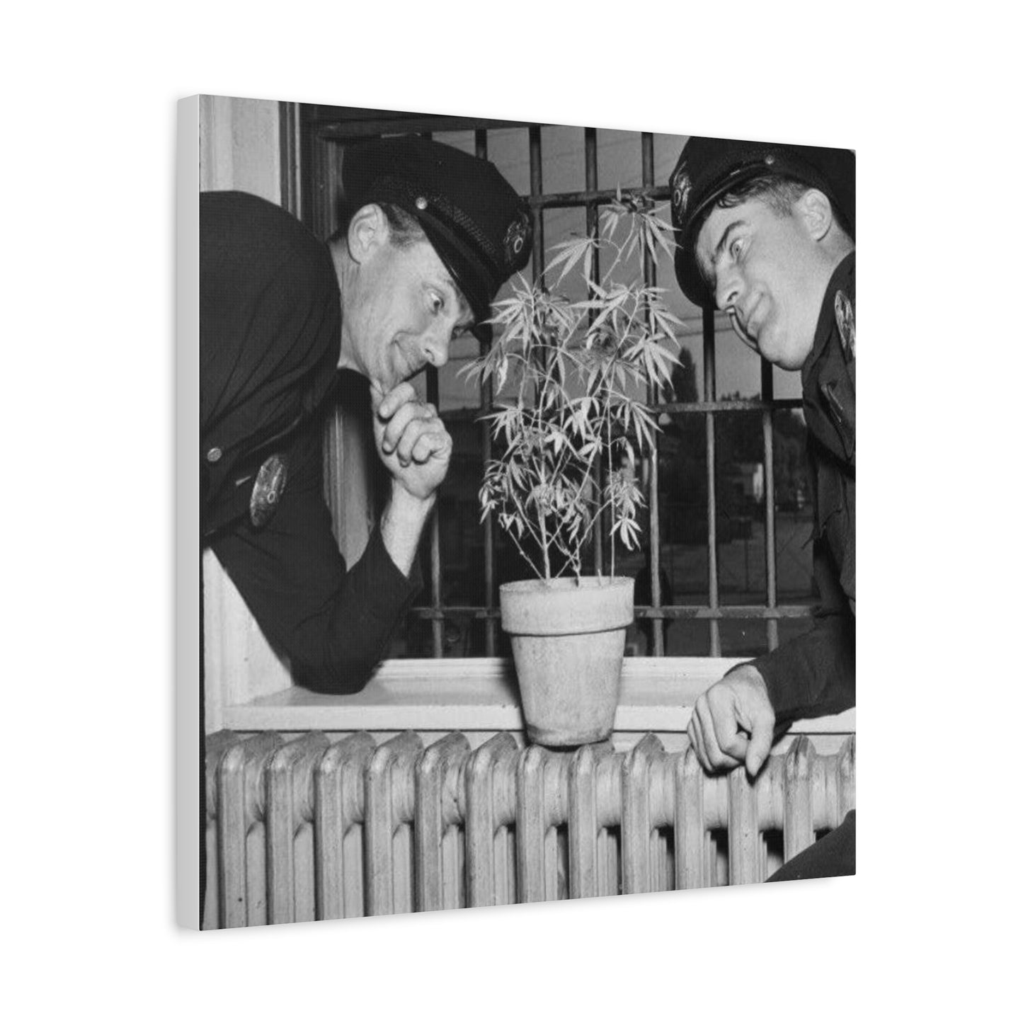 Reefer Madness Vintage Photo Weed Police Funny Matte Canvas, Stretched, 1.25"