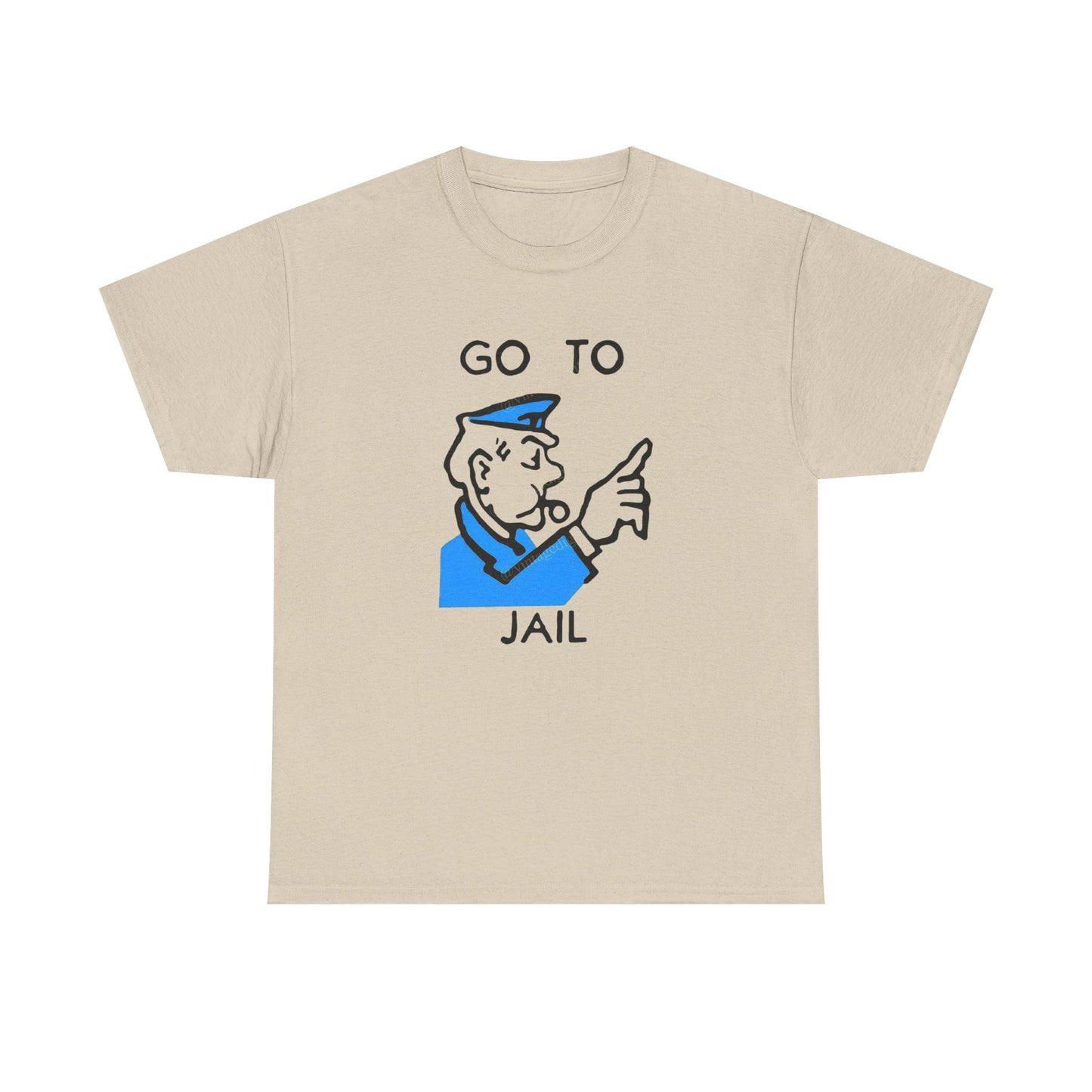 Straight To Jail Game Vintage Graphic T Shirt NEW Unisex Heavy Cotton Tee