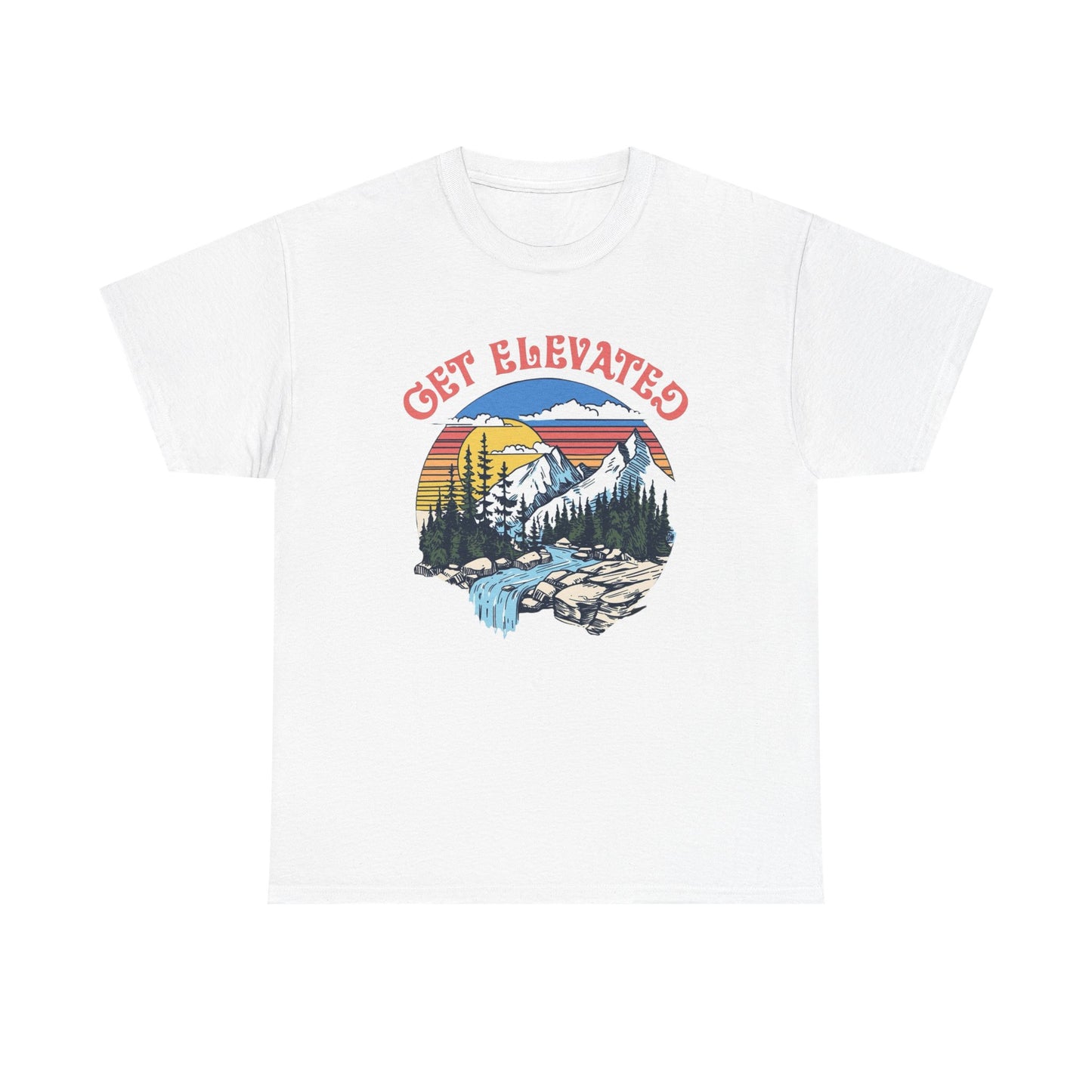 Get Elevated Outdoors Graphic T Shirt Unisex Heavy Cotton Tee