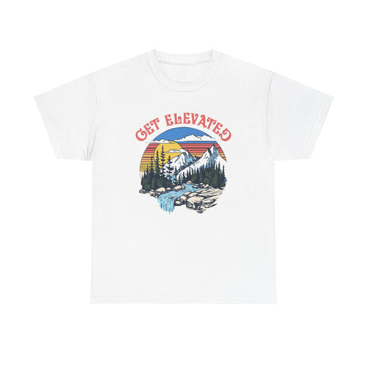 Get Elevated Outdoors Graphic T Shirt Unisex Heavy Cotton Tee