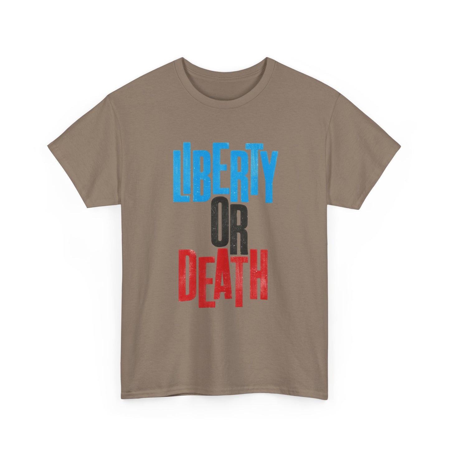 Liberty Or Death Graphic T Shirt NEW GIFT Unisex Heavy Cotton Tee