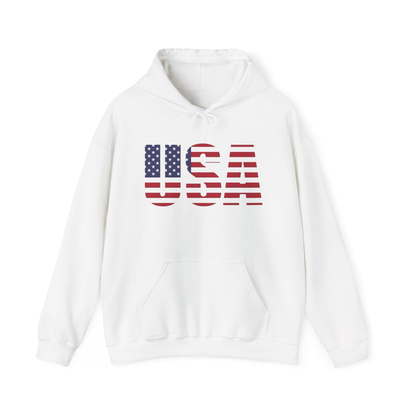 USA Flag Graphic Hoodie Unisex Heavy Blend™ Hooded Sweatshirt