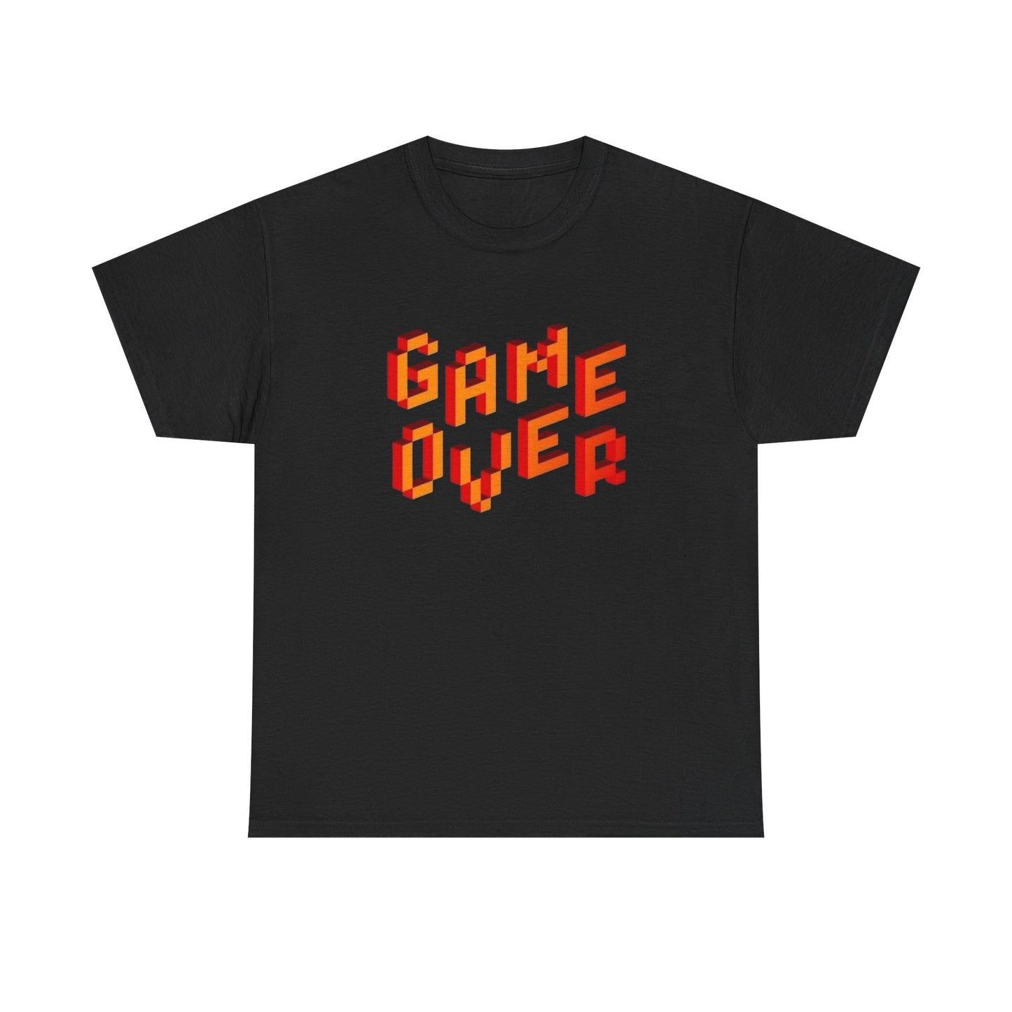 Game Over Retro Gaming Graphic T Shirt NEW GIFT Unisex Heavy Cotton Tee