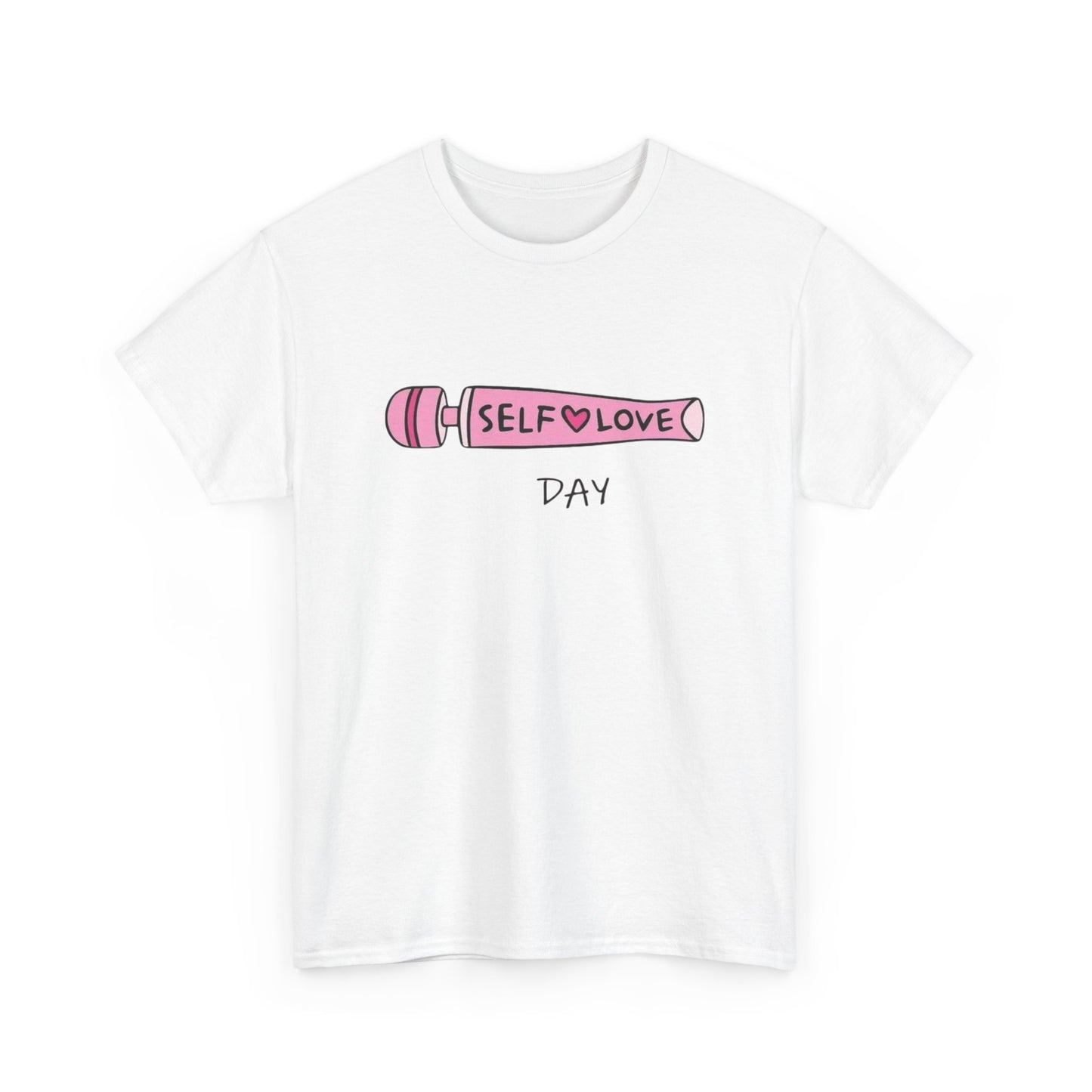 Vibrator Self Love Day Funny Graphic T-Shirt Unisex Heavy Cotton Tee Gift