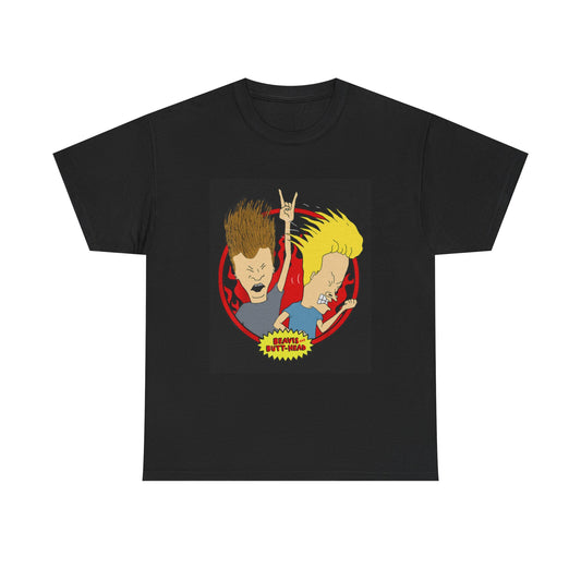 Beavis And Butthead Tshirt Comedy Tv Series Retro Rock And Roll Unisex Heavy