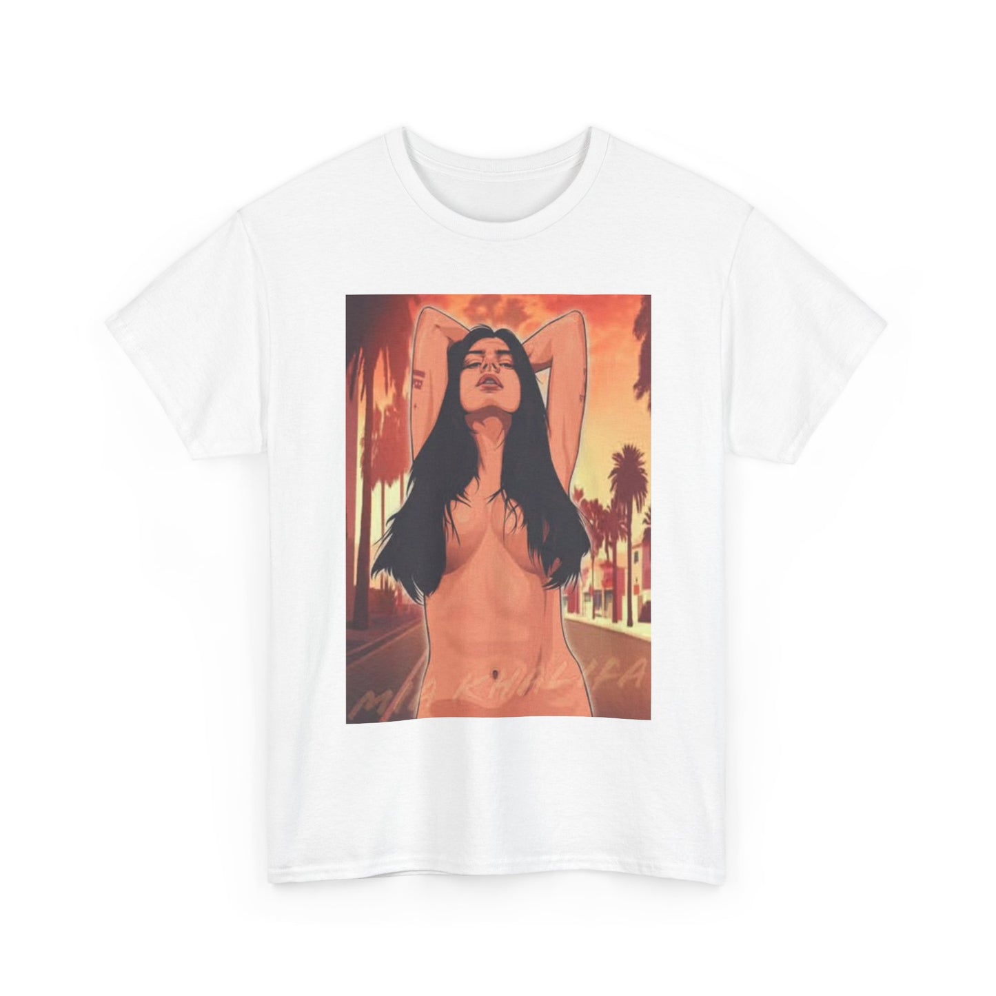 Mia Khalifa GTA Funny Shirt Vice City Graphic Onlyfans Unisex Heavy Cotton Tee