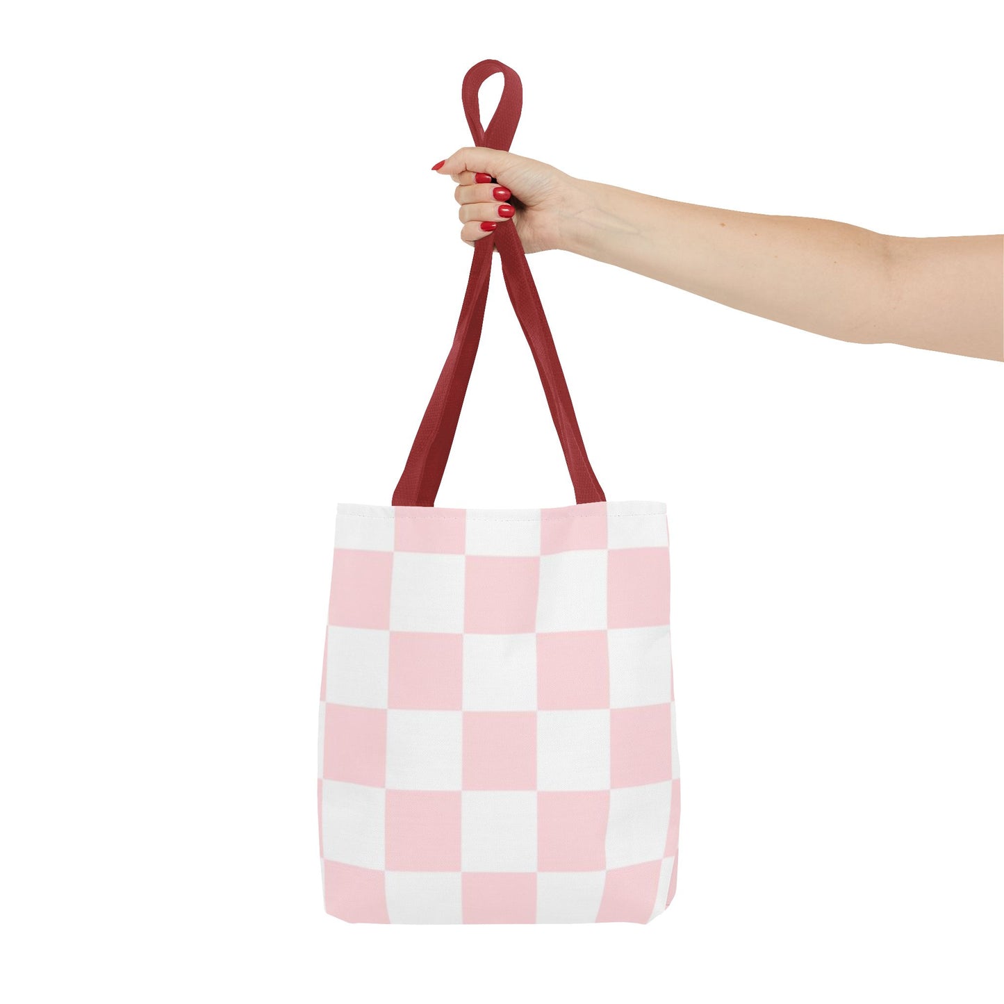 Pink And White Brand New Tote Bag (AOP)
