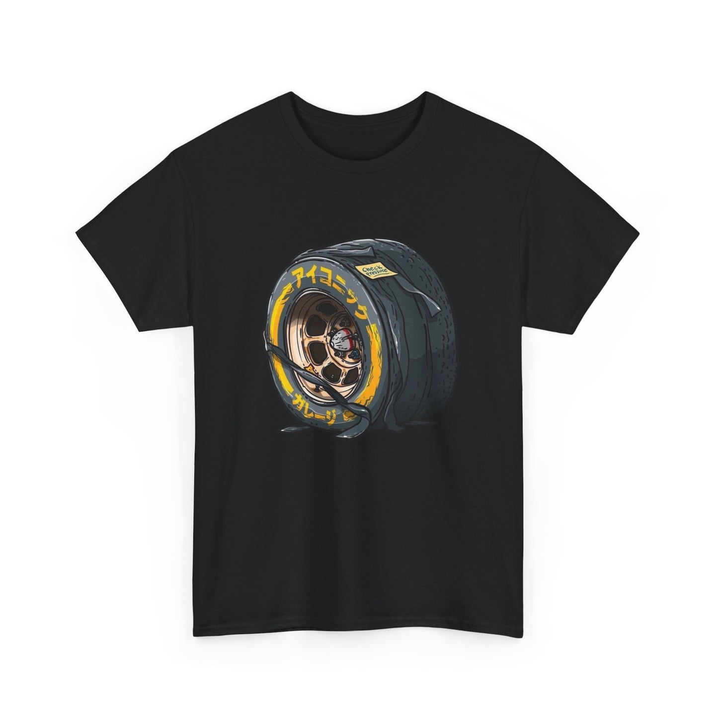 JDM Drifting Tire Cartoon Cars Graphic T Shirt Unisex Gift New AMERICAN VINTAGE