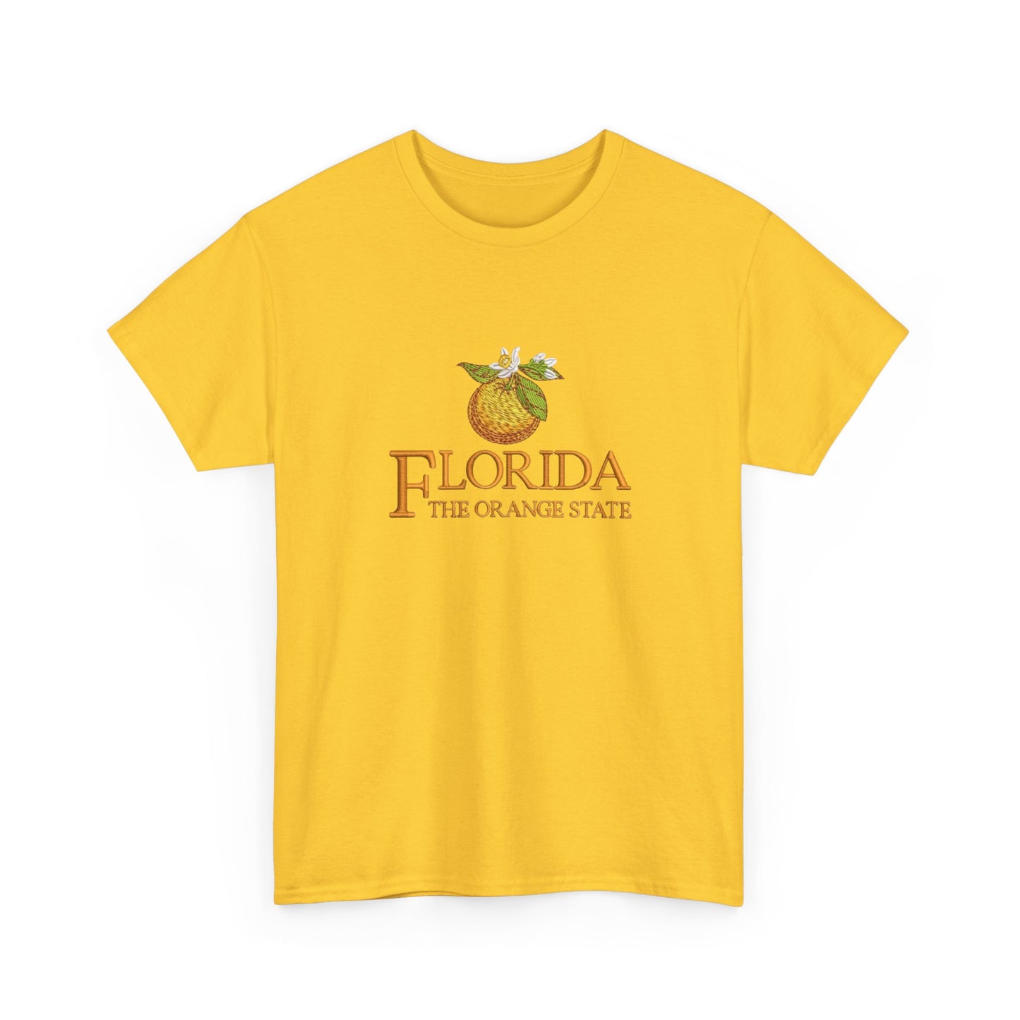Florida The Orange State Graphic T Shirt NEW Unisex Heavy Cotton Tee