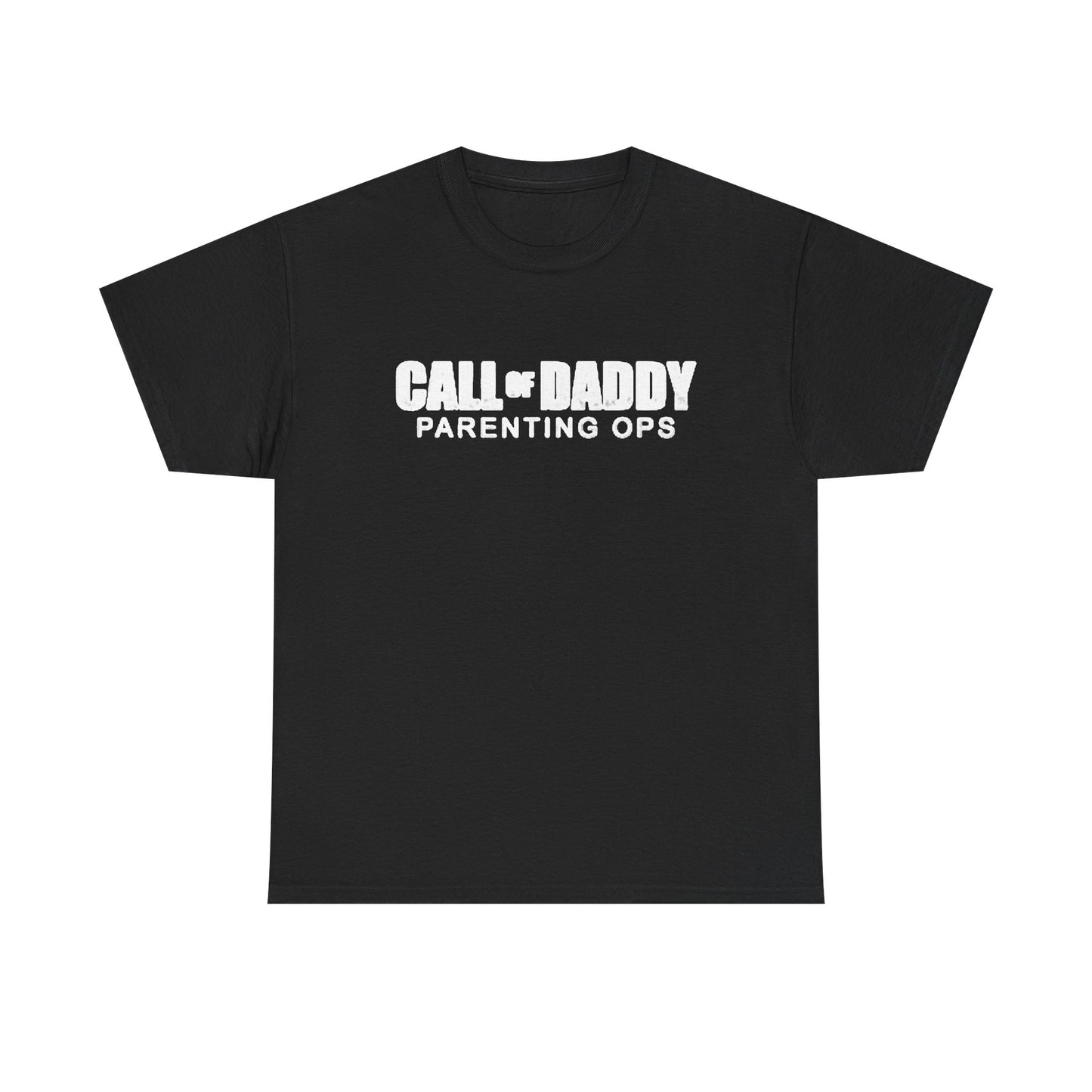 Call Of Daddy Parenting Ops Funny Shirt Gamer Dad Jokes Unisex Heavy Cotton Tee