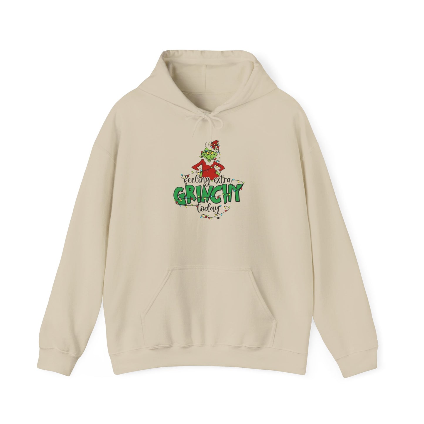 Feeling Extra Grinchy Today Graphic Hoodie Unisex Heavy Blend™ Hooded Sweatshirt