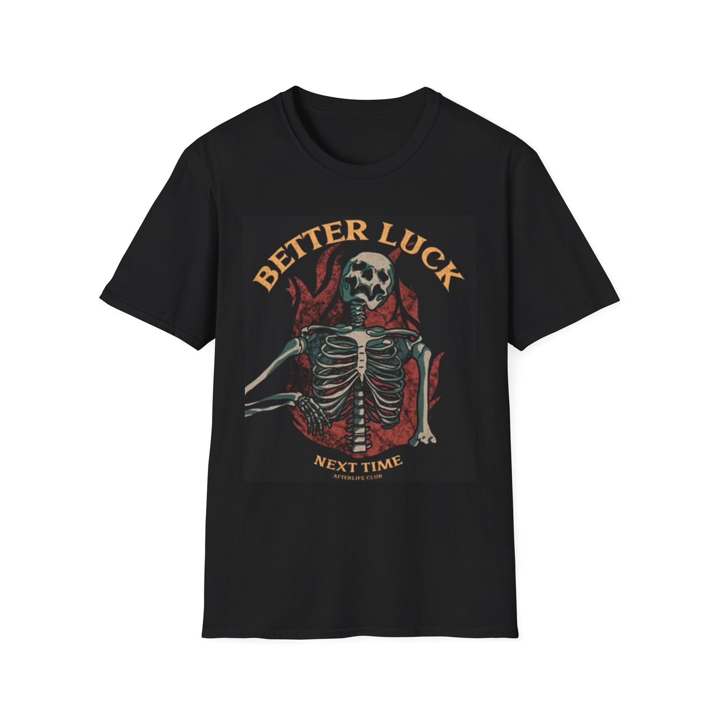 Better Luck Next Time Graphic T Shirt Retro Racing Skull Vintage Softstyle