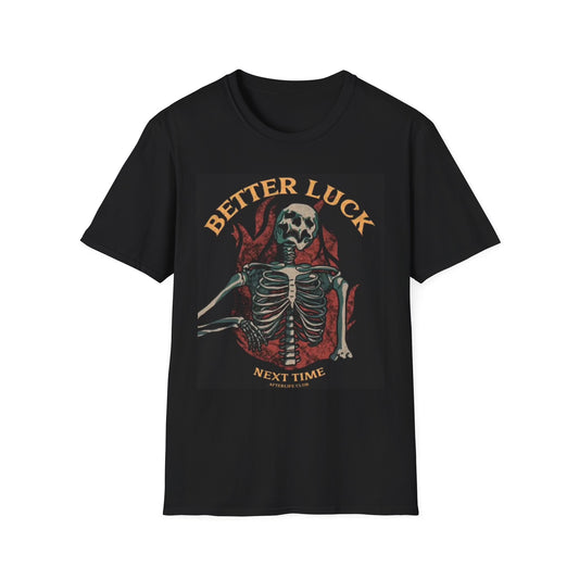 Better Luck Next Time Graphic T Shirt Retro Racing Skull Vintage Softstyle