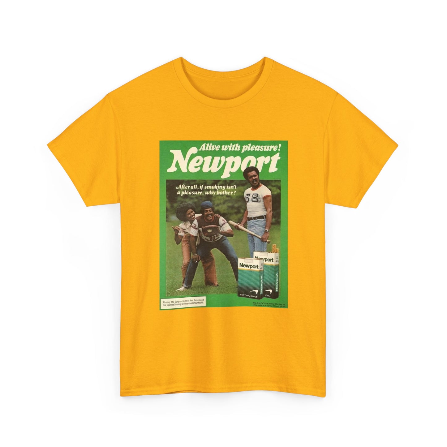 Newport T-shirt vintage cigarette menthol graphic Unisex Heavy Cotton Tee