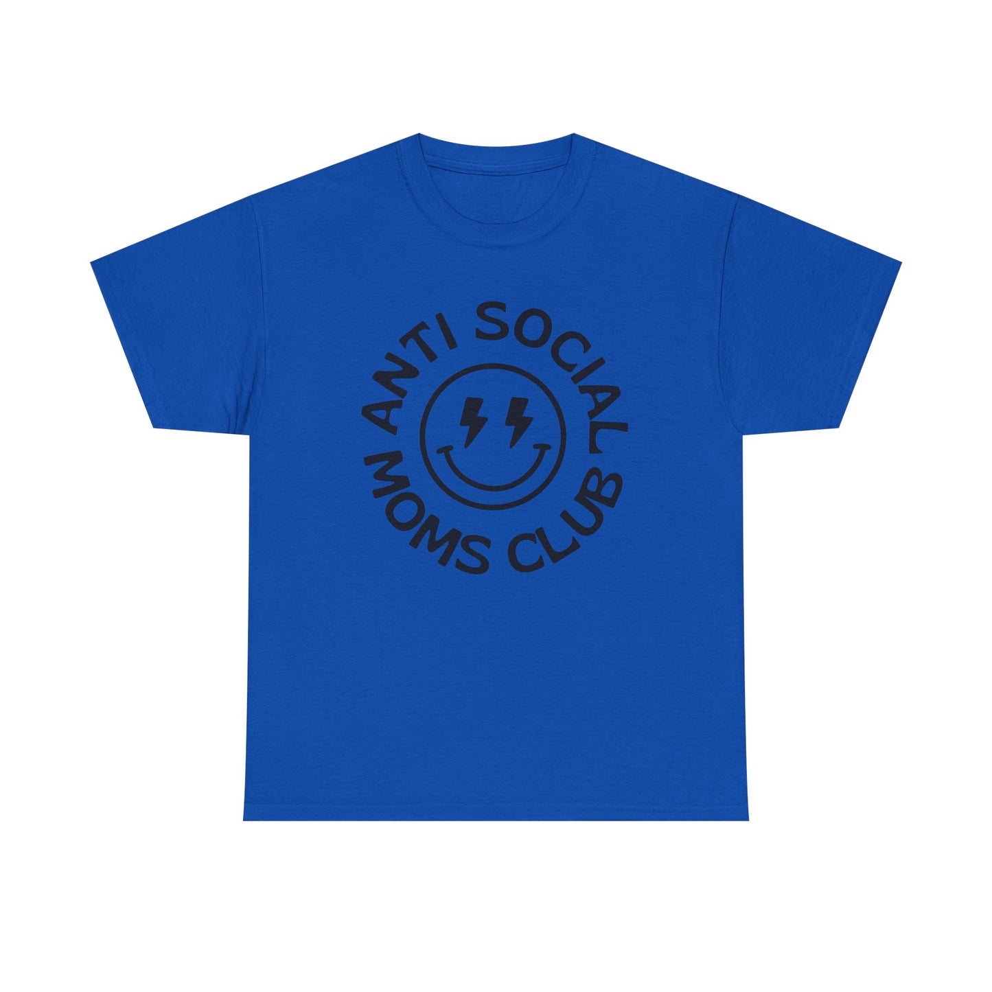 Antisocial Moms Club Funny Graphic T Shirt Unisex Heavy Cotton Tee