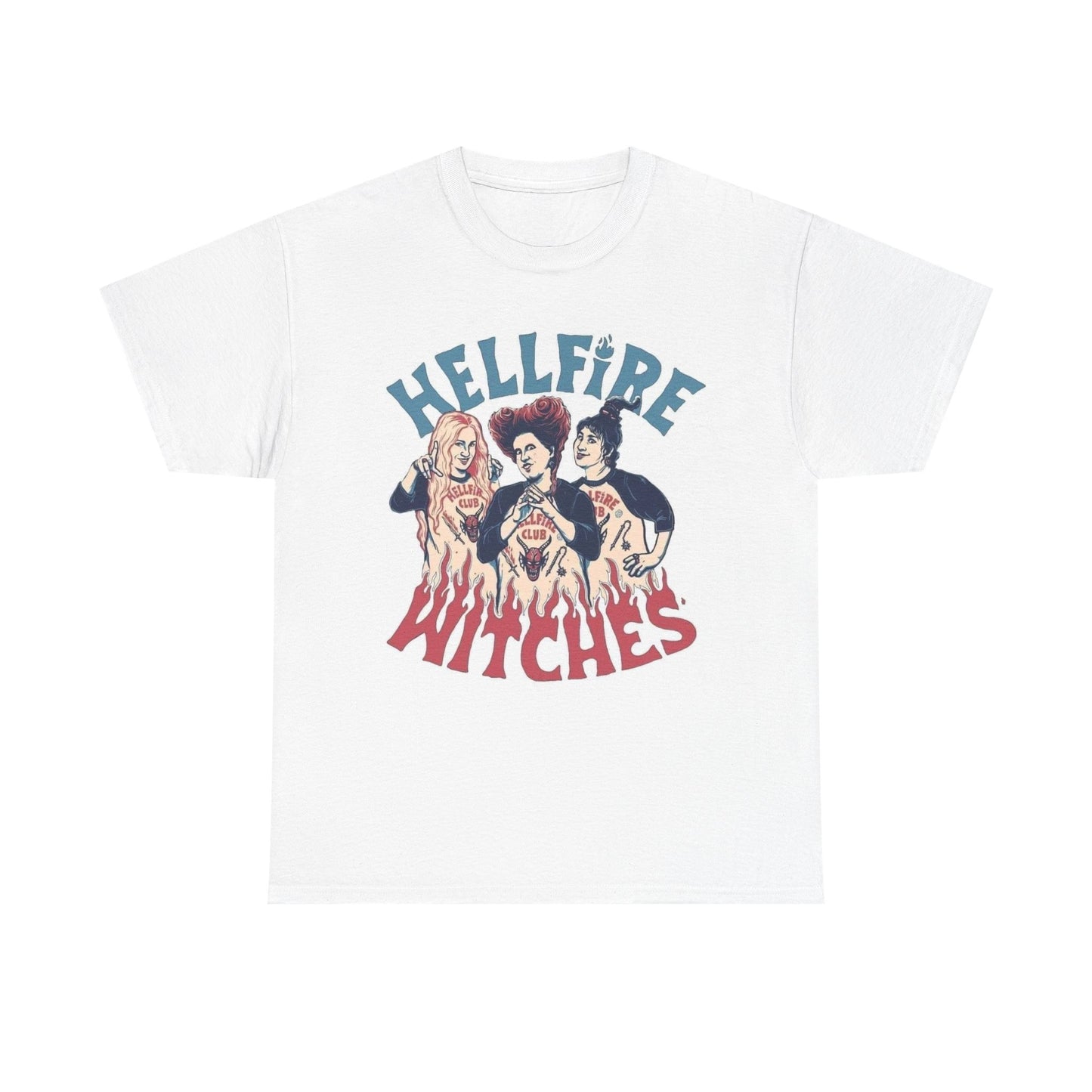 Hocus Pocus Graphic T Shirt Vintage Witches Unisex Heavy Cotton Tee