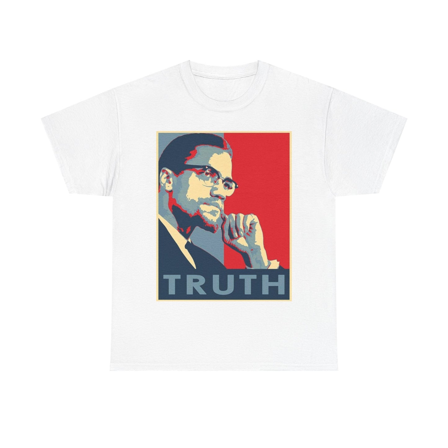 Malcom X Poster Shirt Vintage Truth Graphic Unisex Heavy Cotton Tee