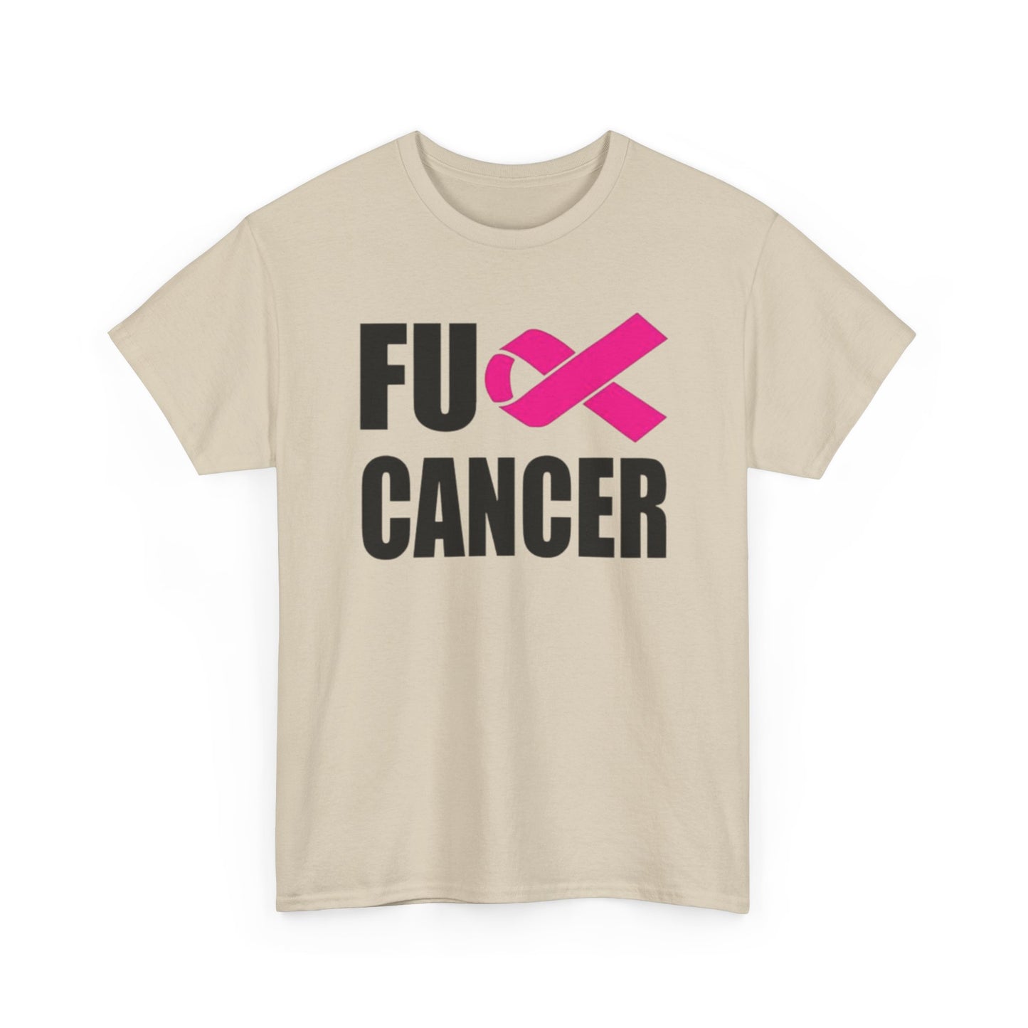 FU Cancer Graphic T Shirt Cancer Awareness Unisex Heavy Cotton Tee