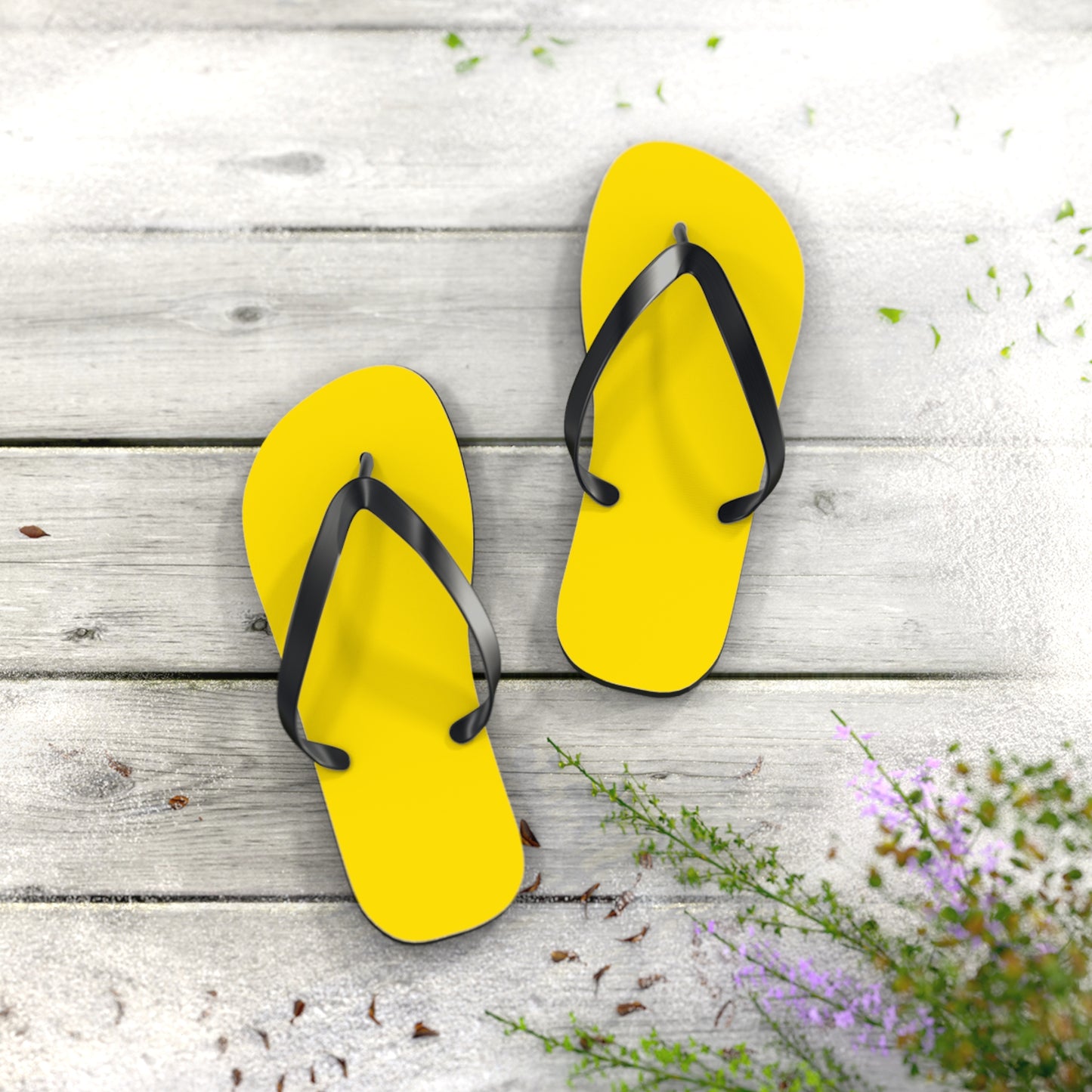 Yellow Flip Flops, Sandals Slides, Summer Footwear, Brand New