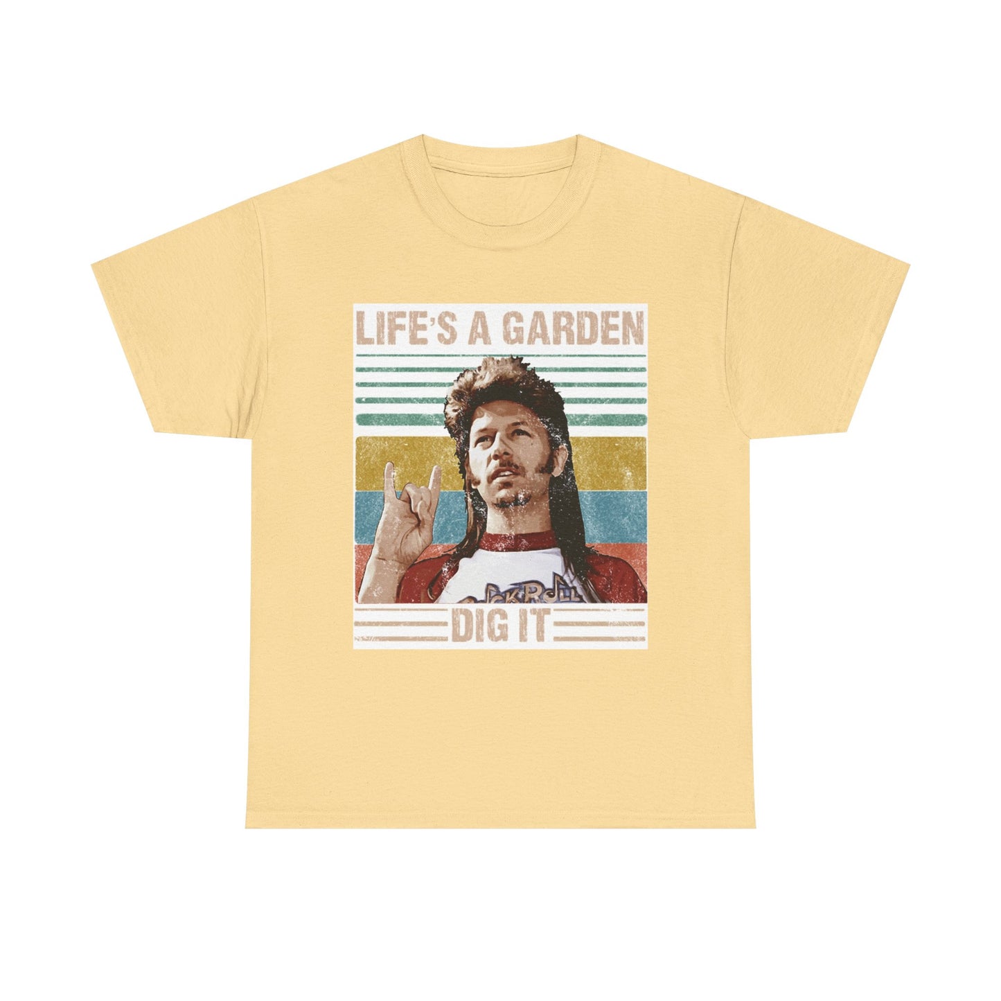 Lifes A Garden Dig It T Shirt Funny Joe Dirt Movie Unisex Heavy Cotton Tee
