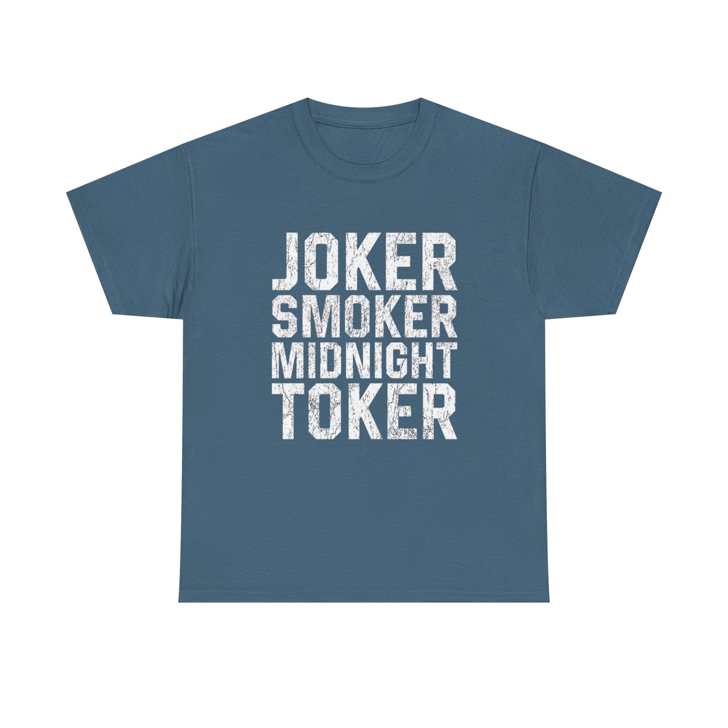 Joker Smoker Midnight Toker T Shirt Graphic Unisex Heavy Cotton Tee NEW GIFT
