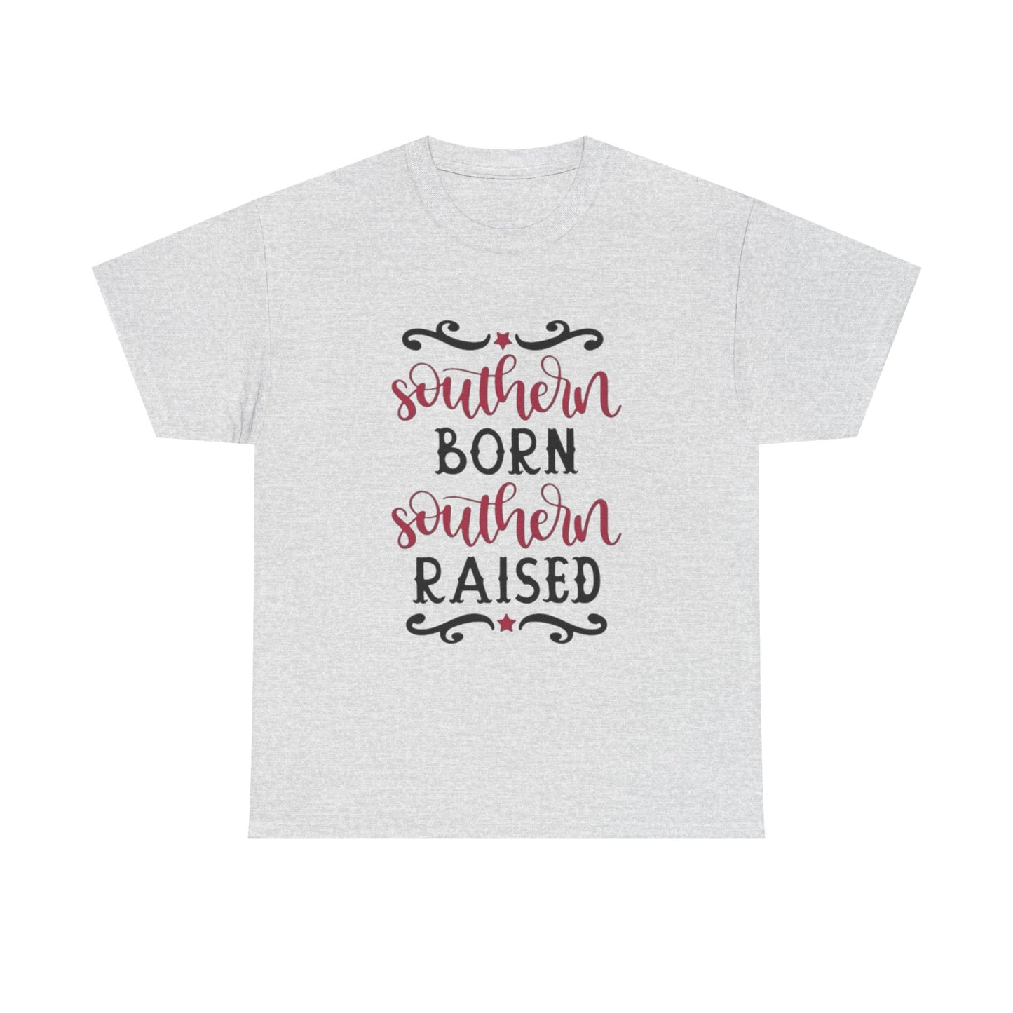Southern Born Southern Raised Graphic T Shirt Unisex Heavy Cotton Tee Gift
