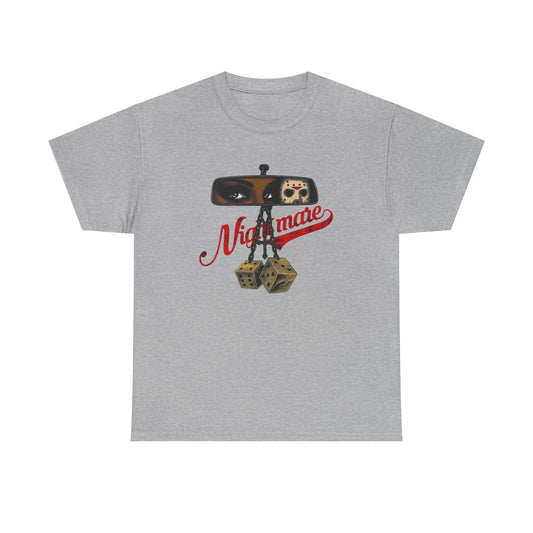 Nightmare Rearview Mirror Graphic T Shirt Unisex Heavy Cotton Tee