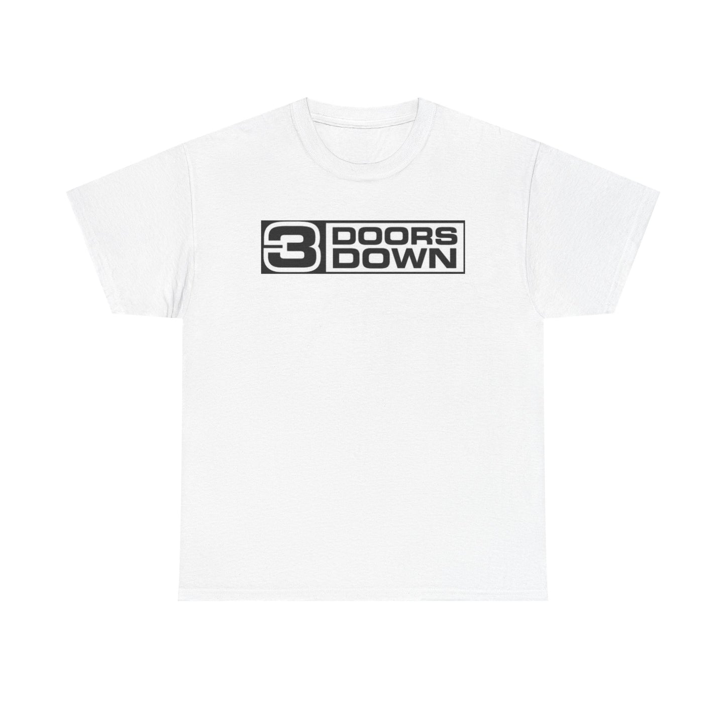 Three Doors Down Tshirt Logo Retro Rock Band 90s Unisex Heavy Cotton Tee