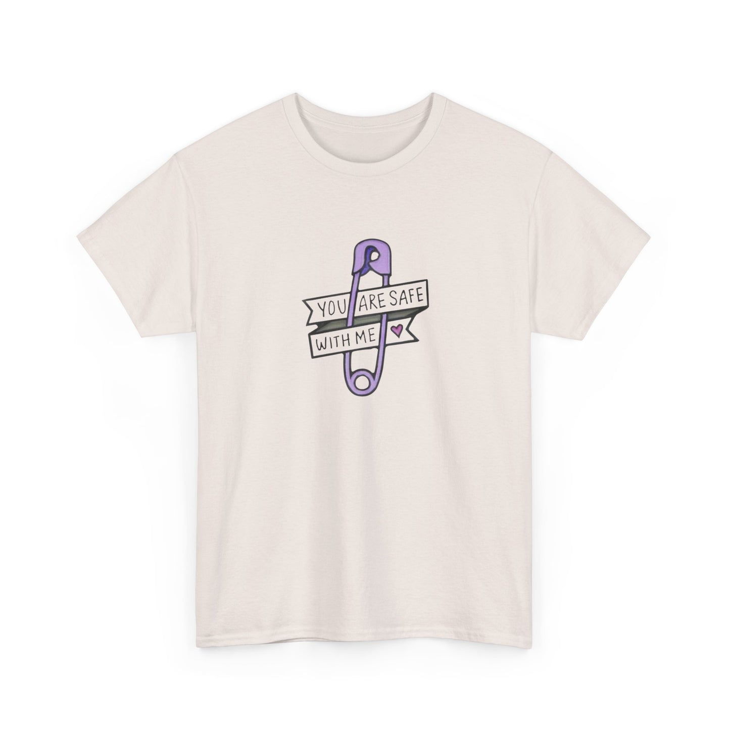 Safe With Me Graphic T Shirt Unisex Heavy Cotton Tee Gift