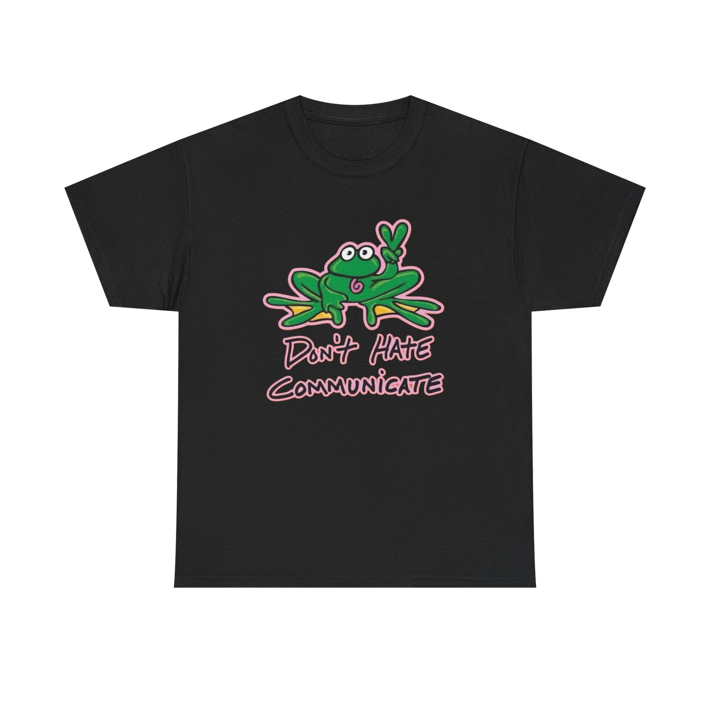 Don't Hate Communicate Graphic T Shirt NEW ADULT Tee
