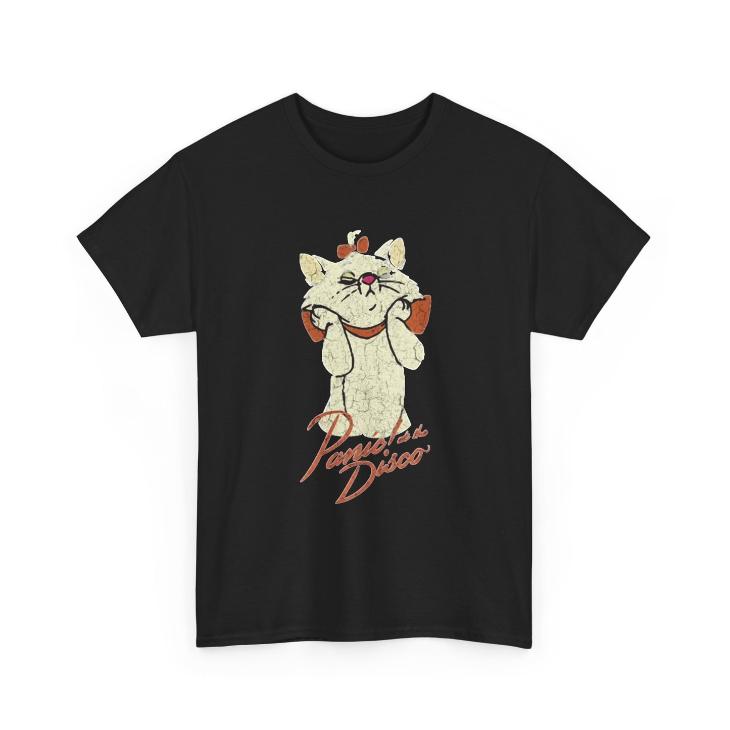 T-shirt vintage cat kitten graphic art punk Heavy Cotton Tee