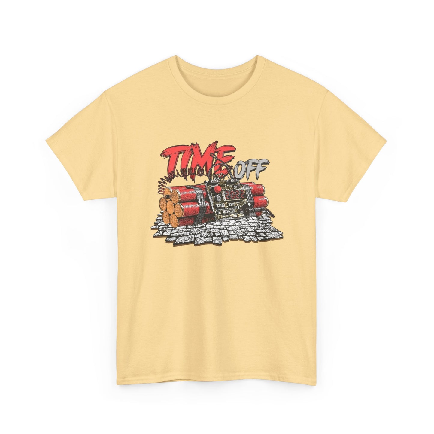 Time Off Time Bomb Graphic T Shirt NEW GIFT Unisex Heavy Cotton Tee