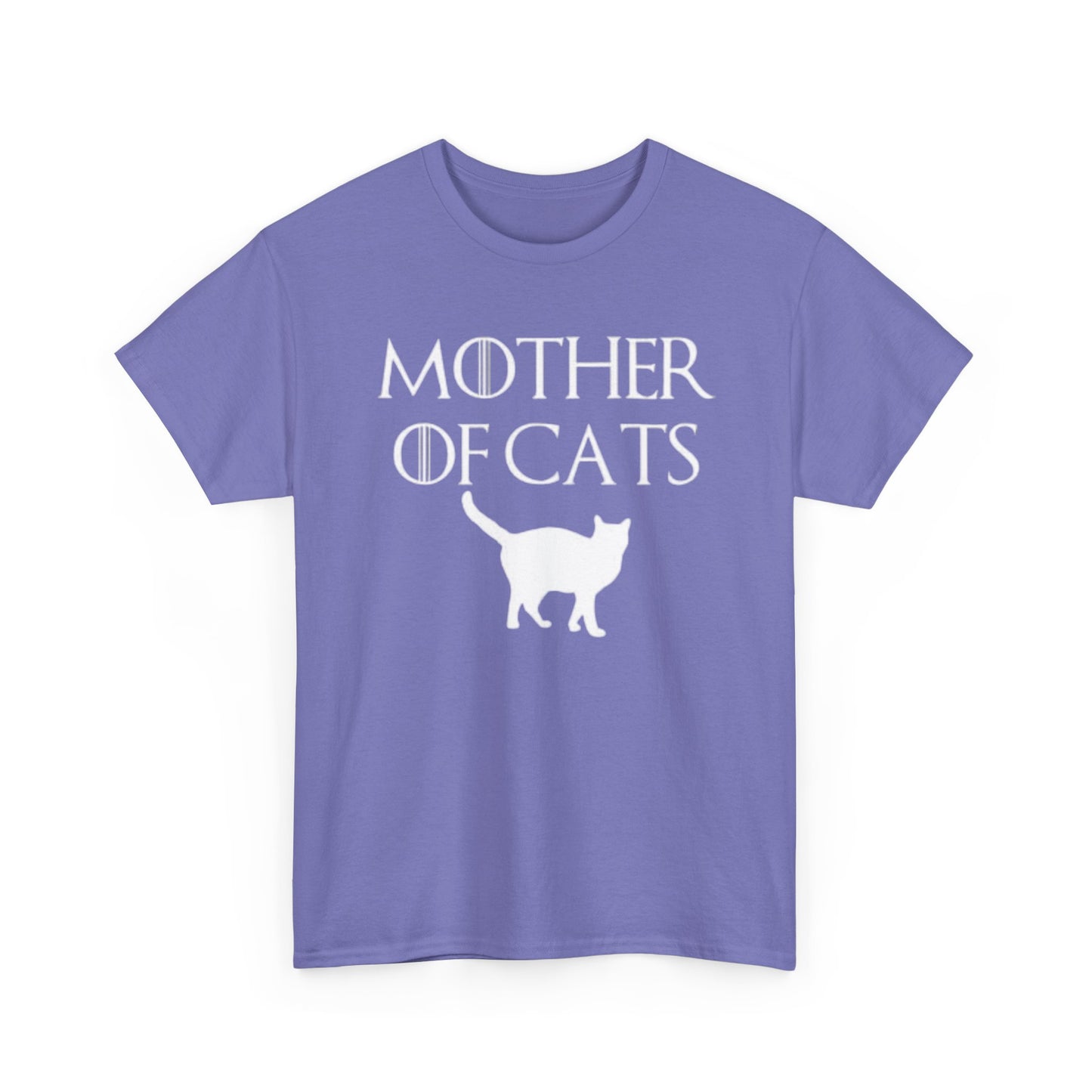 Mother Of Cats Funny Graphic T Shirt Cat Lover Kittens Unisex Heavy Cotton Tee