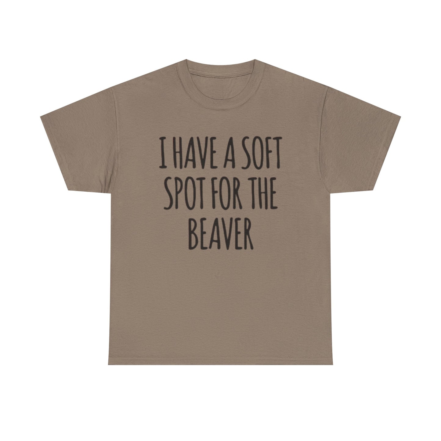 Soft Spot For The Beaver T Shirt Funny Sex Graphic Jokes Unisex Heavy Cotton Tee