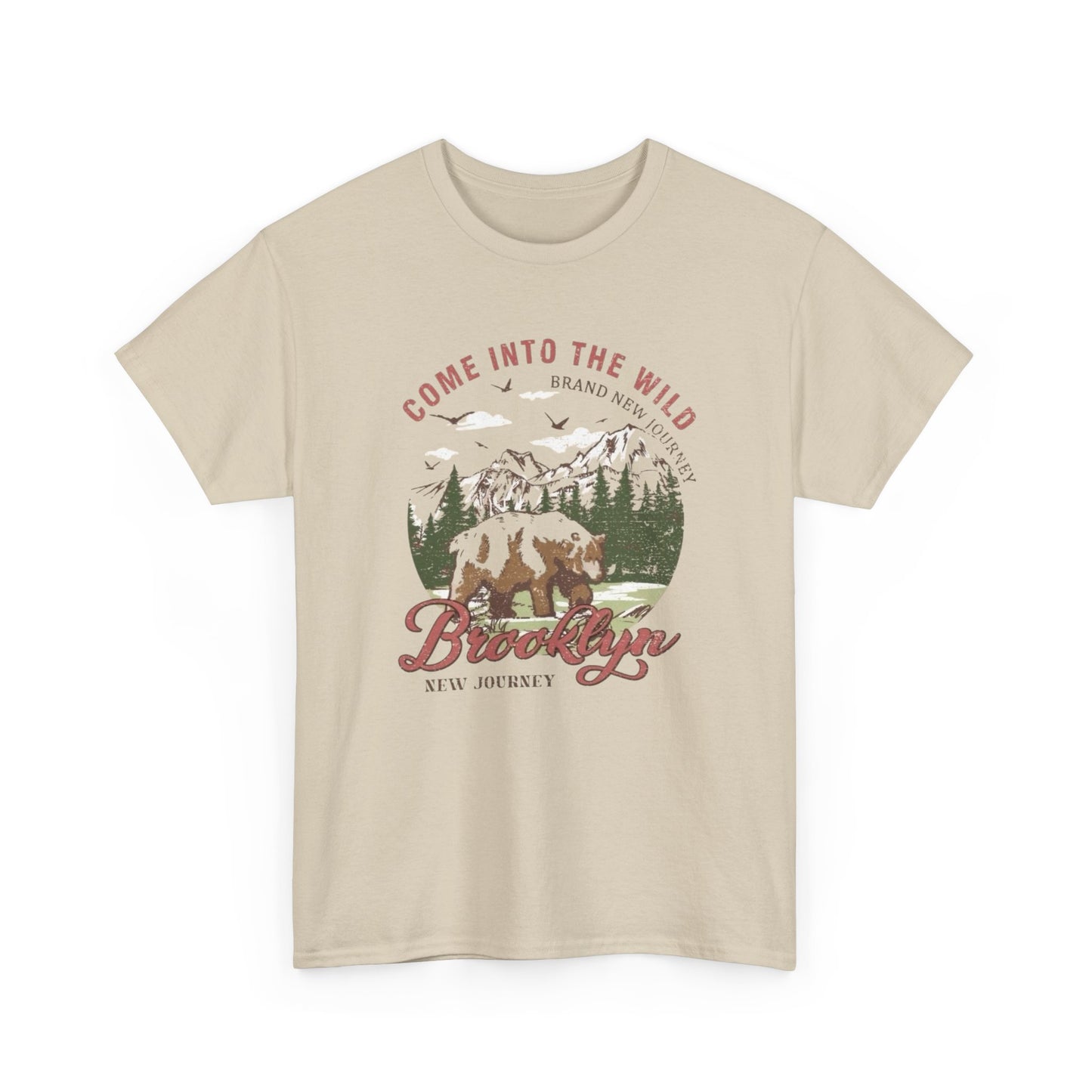 Come Into The Wild Graphic T Shirt Unisex Heavy Cotton Tee