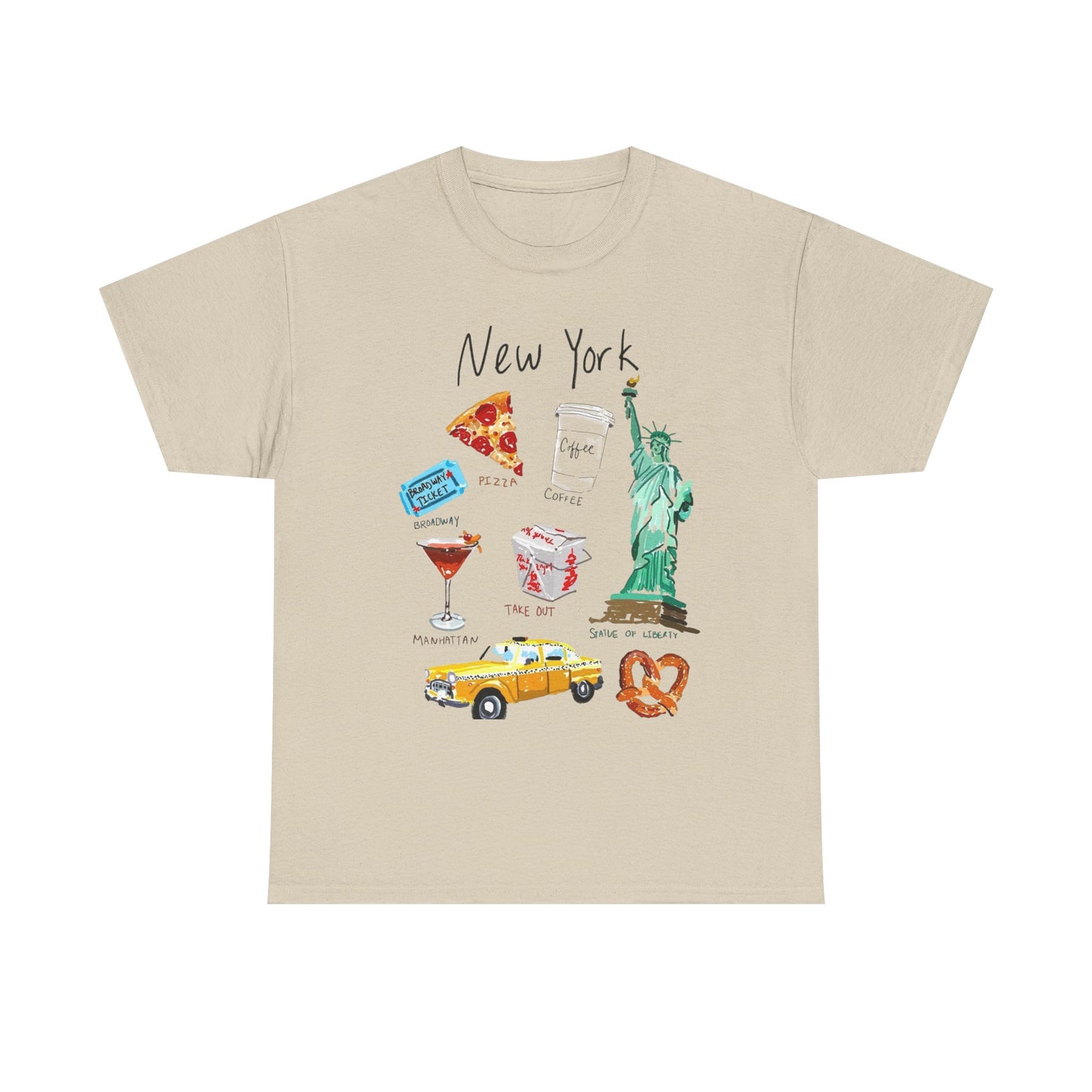 New York City Classics Graphic T Shirt Unisex NEW Heavy Cotton Tee