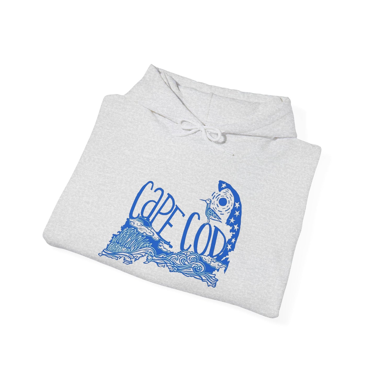 Cape Cod Retro Graphic Hoodie Unisex Heavy Blend™ Hooded Sweatshirt