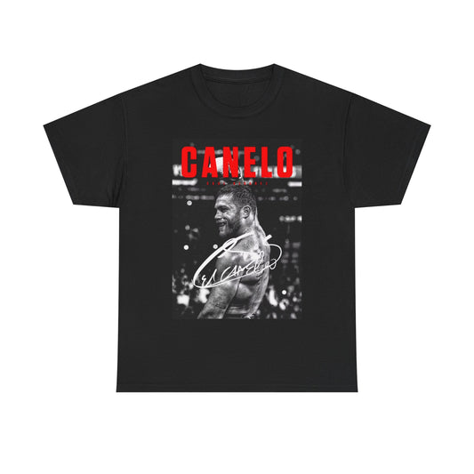 Canelo Alvarez Tshirt Boxing Legend Mexico Vegas Unisex Heavy Cotton Tee