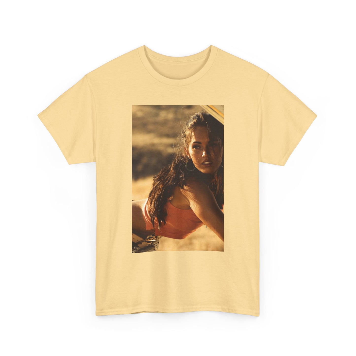 Megan Fox Camaro Transformer Graphic T Shirt Unisex Heavy Cotton Tee Gift